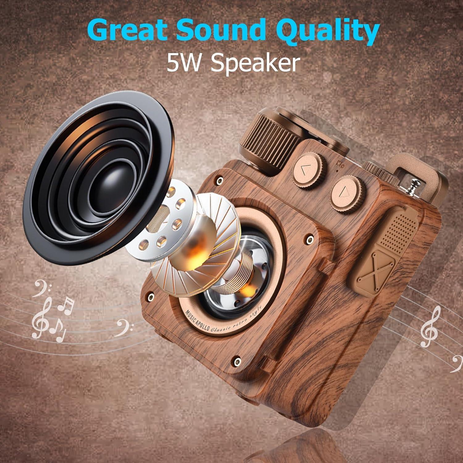 Altavoz Bluetooth Retro XYNGU A16 Inalámbrico con Radio FM