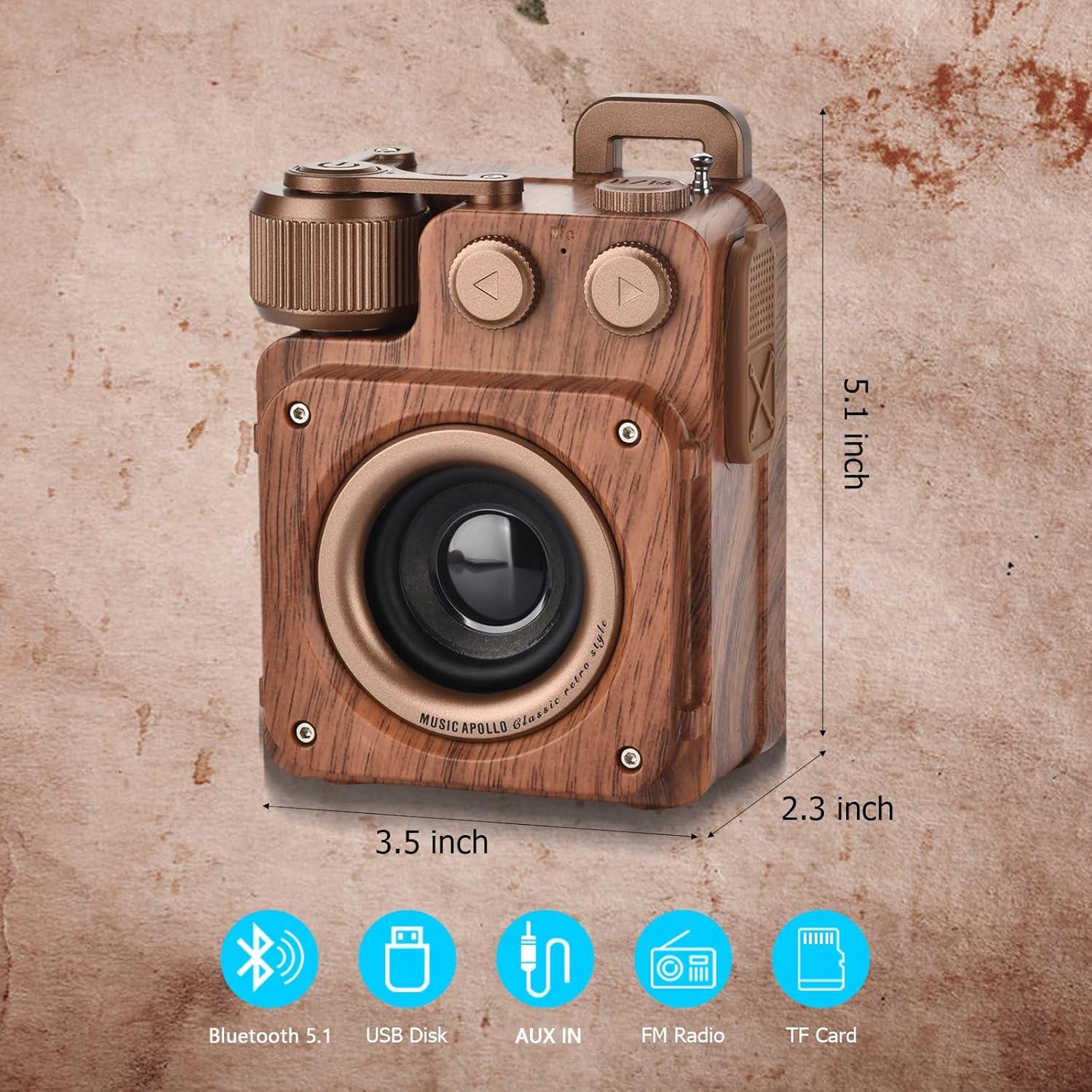 Altavoz Bluetooth Retro XYNGU A16 Inalámbrico con Radio FM