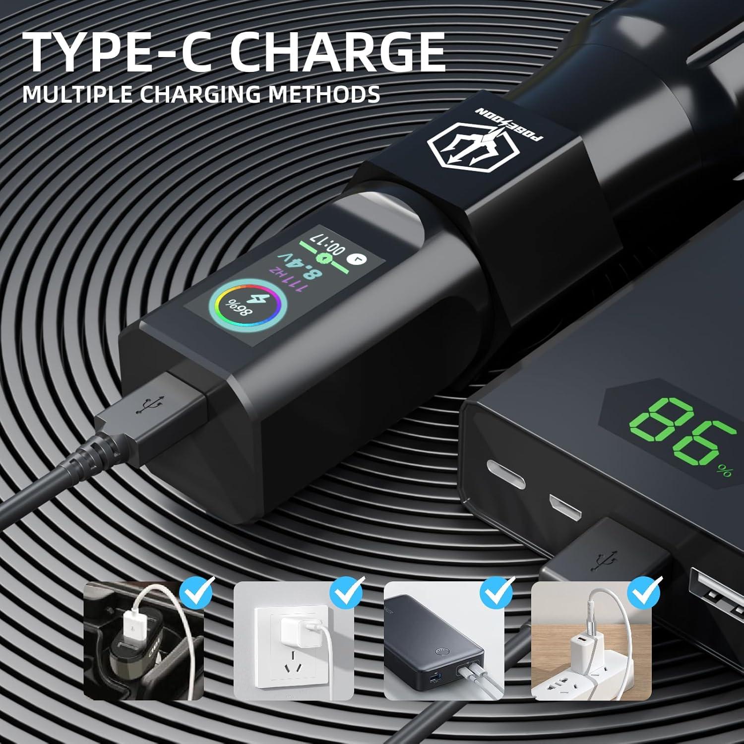 Kit de Tatuaje Vidattx Inalámbrico con 2 Baterías y Agujas