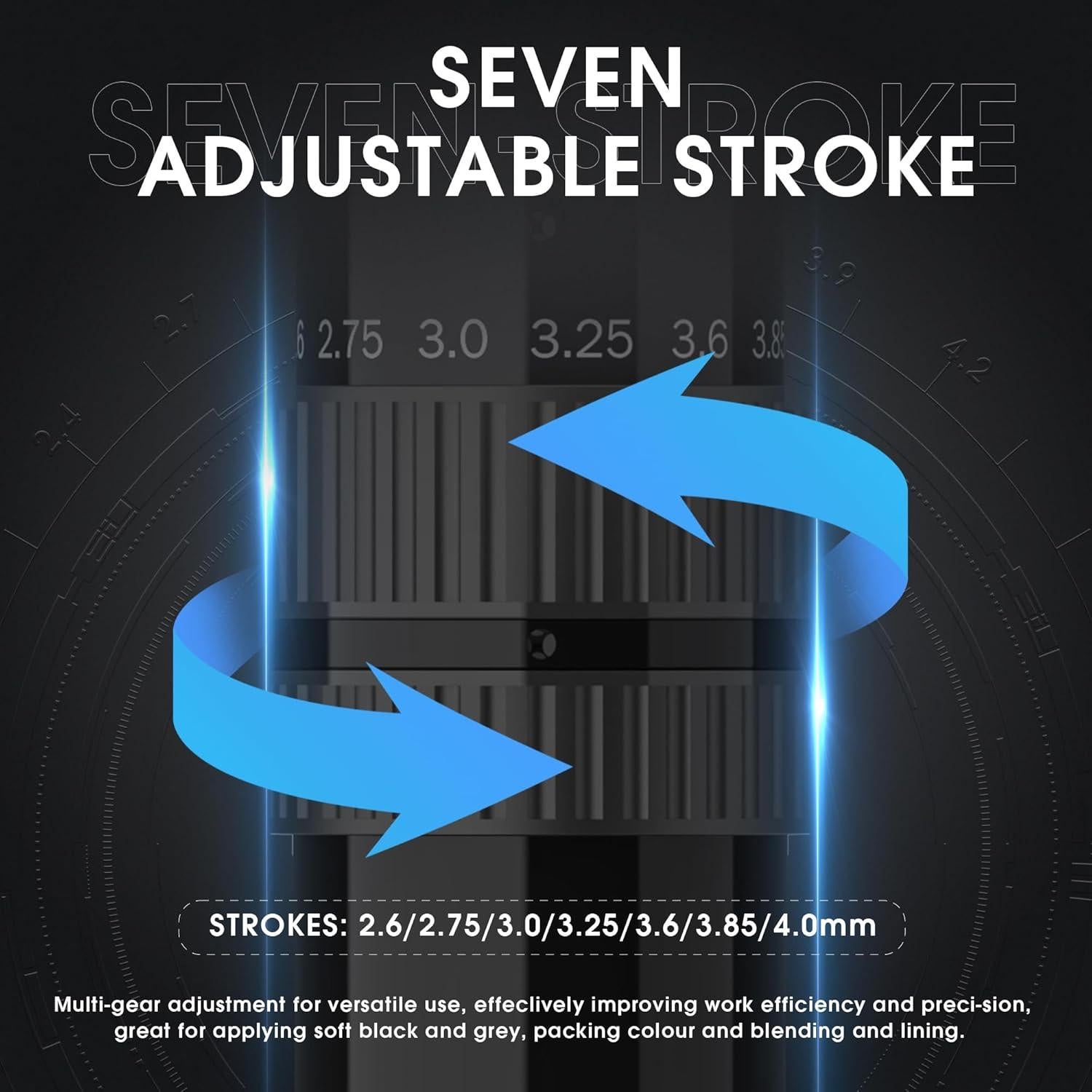 Kit de Máquina de Tatuaje Inalámbrica RNE40KIT-1 14 Tintas 20 Agujas