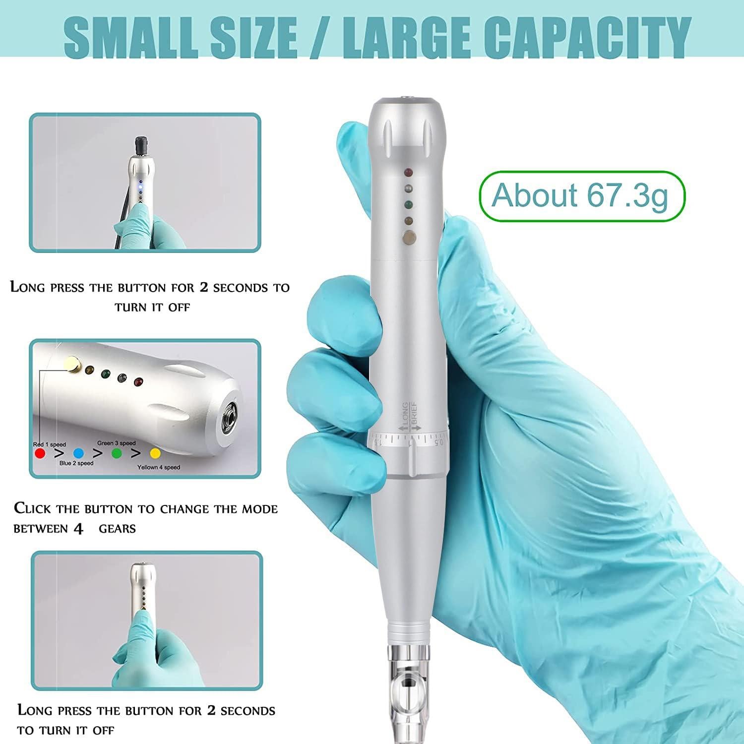 Kit de Tatuaje de Cejas YBEAUTY con 15 Agujas y Accesorios