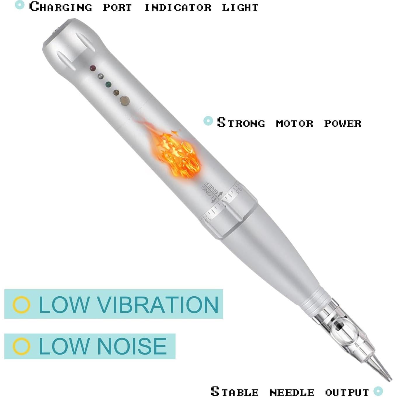 Kit de Tatuaje de Cejas YBEAUTY con 15 Agujas y Accesorios