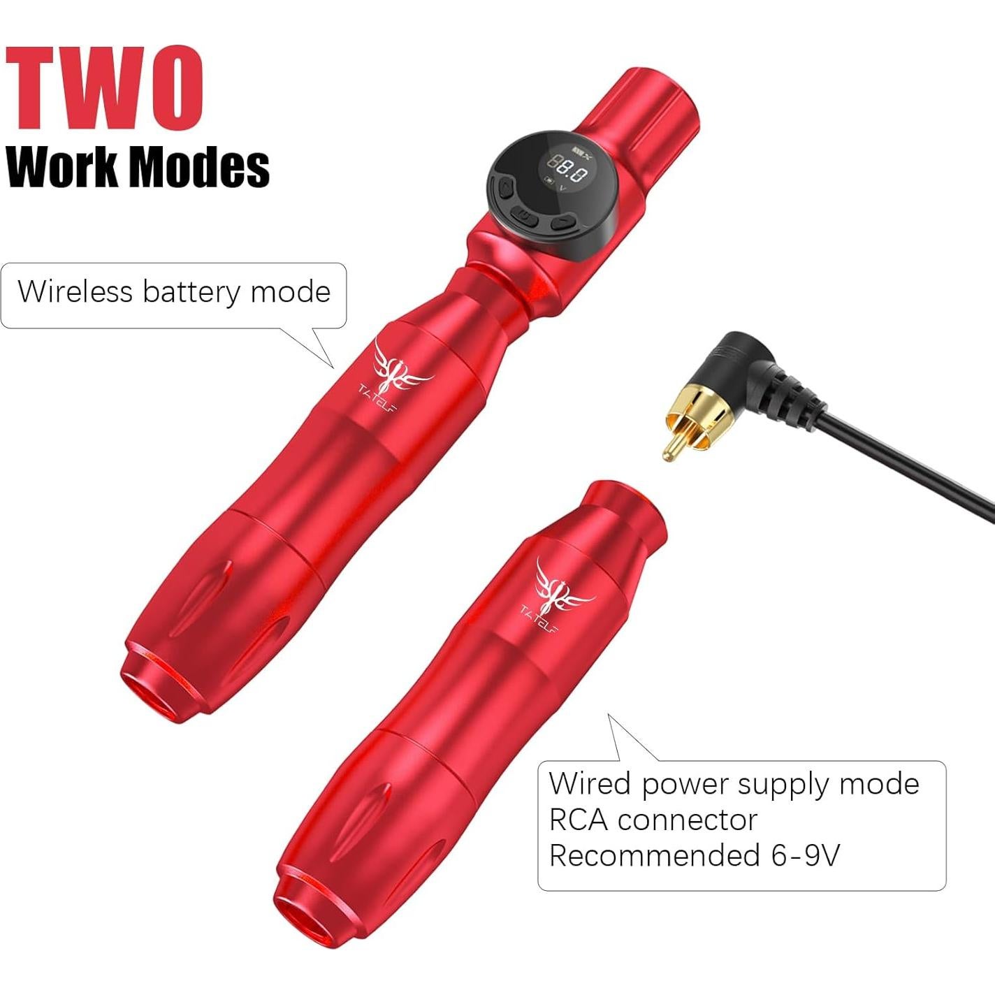 Kit de Tatuaje Inalámbrico TATELF G12 con 40 Agujas