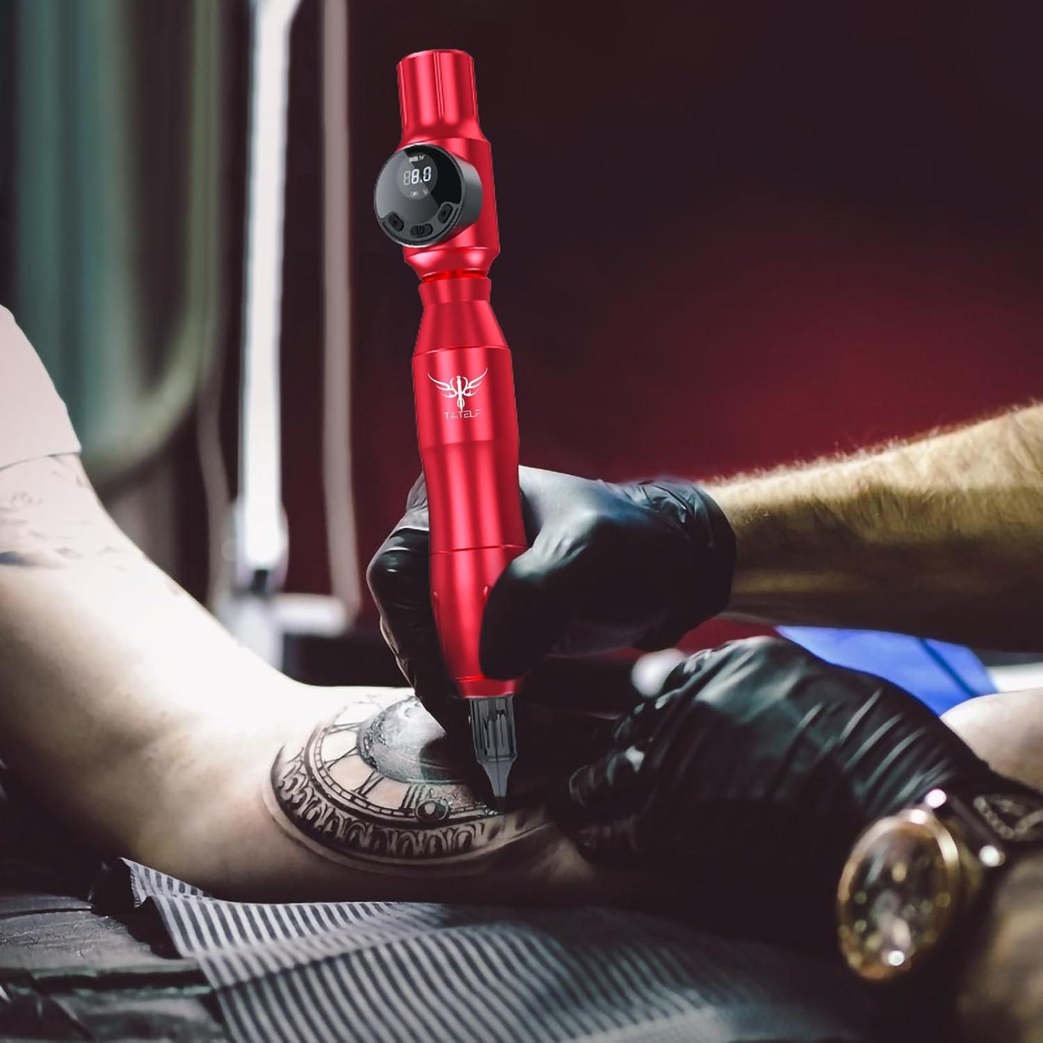 Kit de Tatuaje Inalámbrico TATELF G12 con 40 Agujas