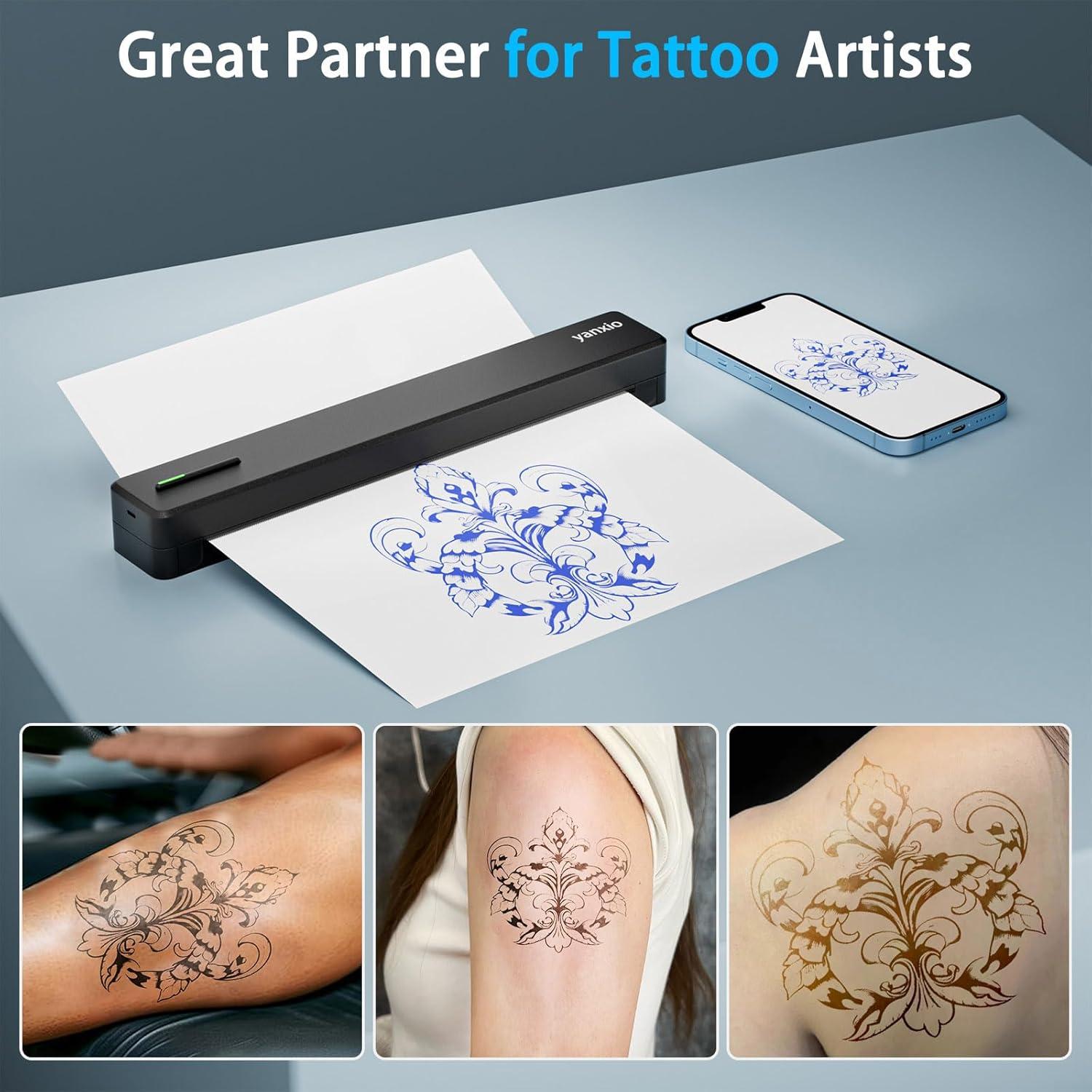 Impresora de Tatuajes Yanxio C80 Portátil Bluetooth 0.54 kg