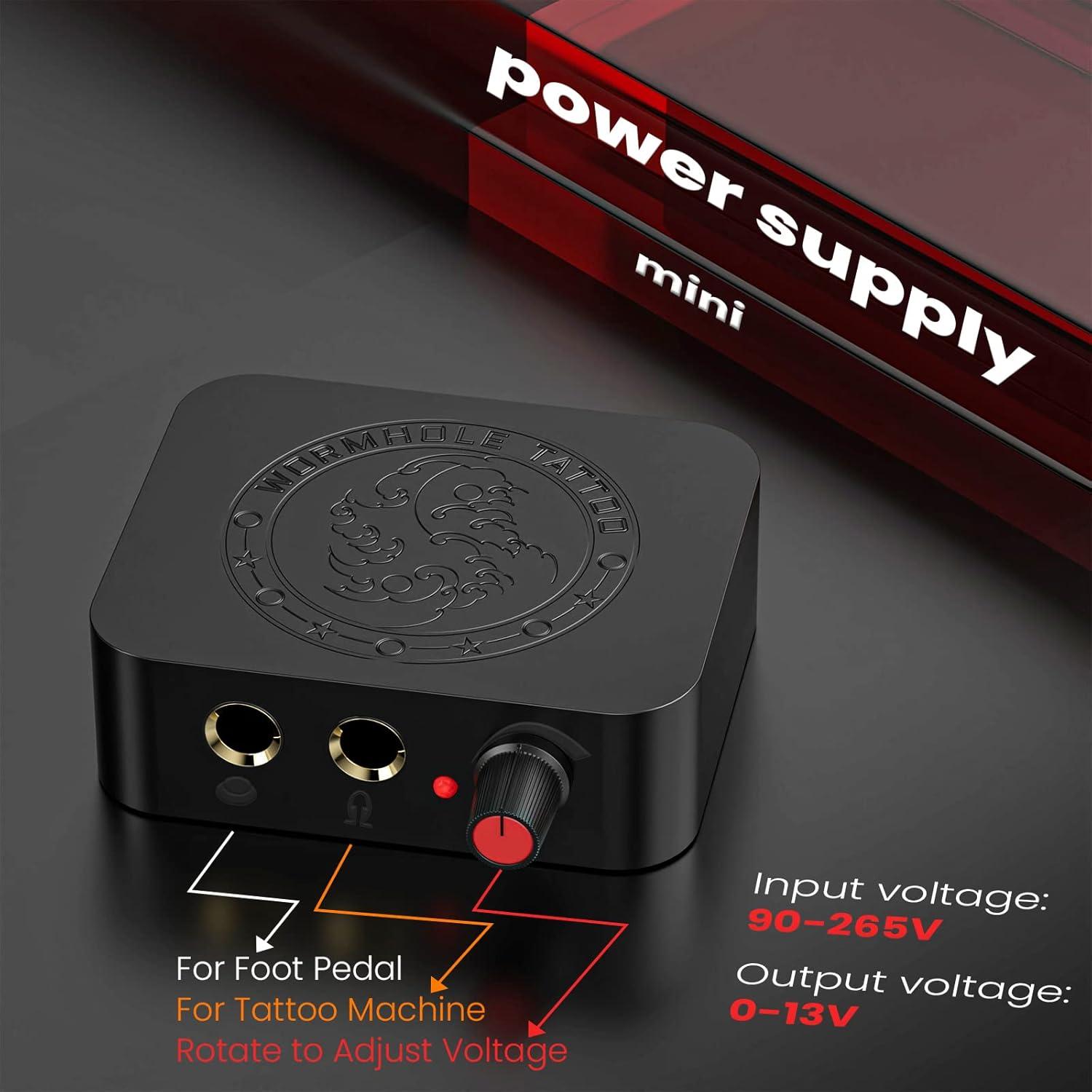 Kit de Tatuaje Pluma WTK165 con 10 Agujas y Tinta