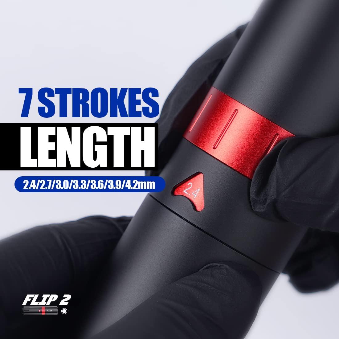 Mast Flip2 Máquina de Tatuaje Inalámbrica 6 Golpes Ajustable