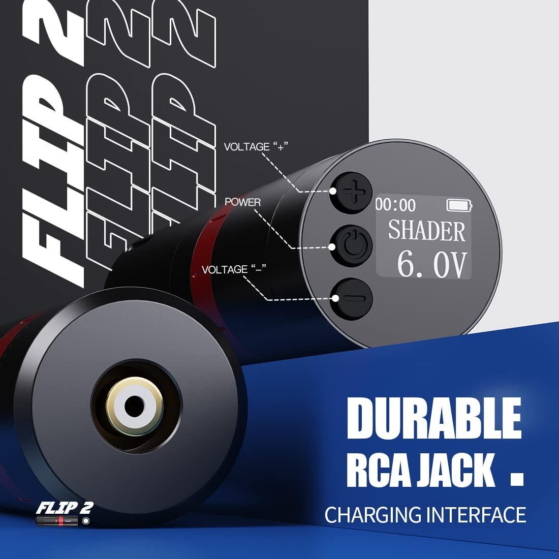 Mast Flip2 Máquina de Tatuaje Inalámbrica 6 Golpes Ajustable