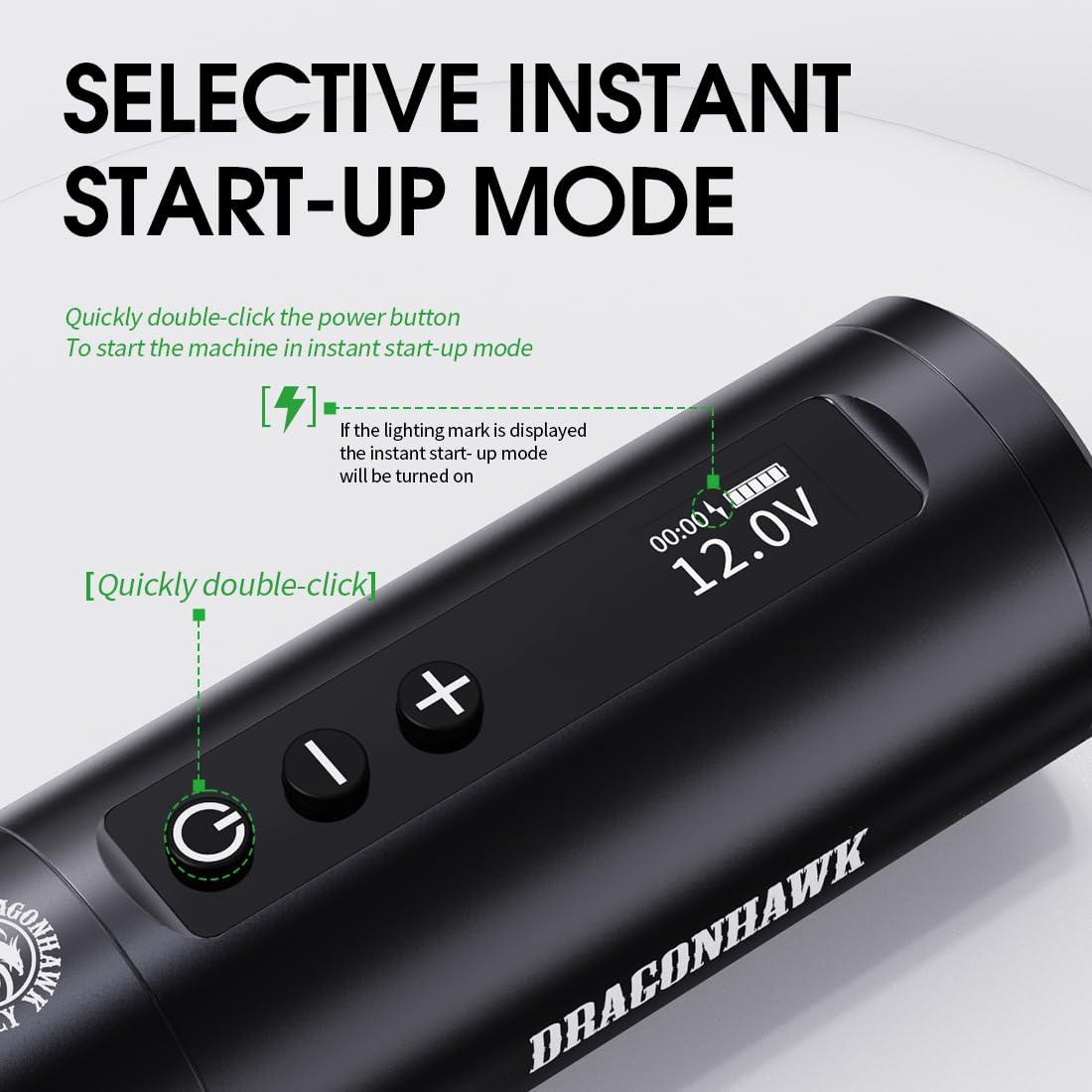 Máquina de Tatuaje Inalámbrica Dragonhawk L2 5000mAh