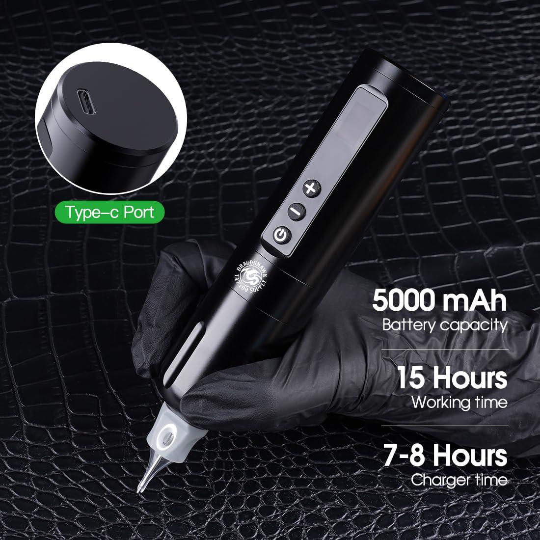 Máquina de Tatuaje Inalámbrica Dragonhawk L2 5000mAh