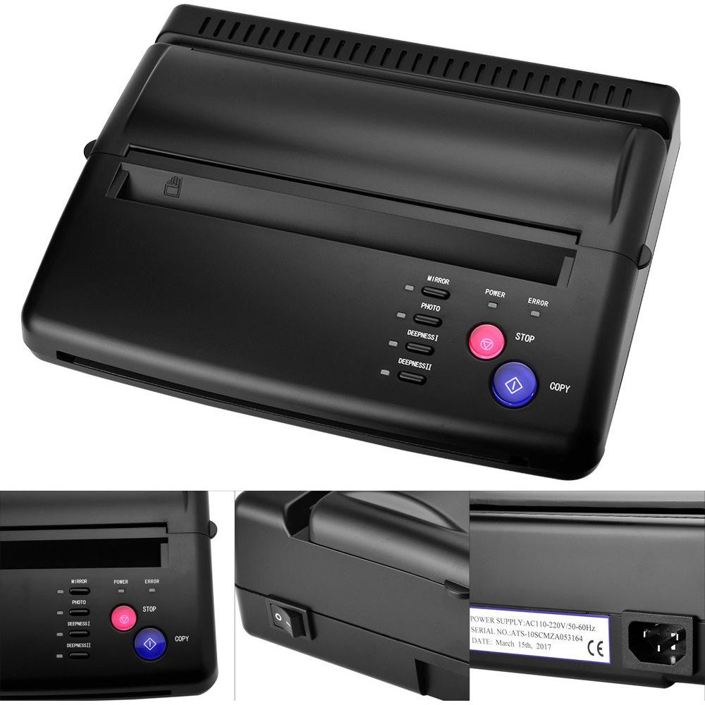 Máquina de Transferencia de Tatuajes ATOMUS 8008 Negra