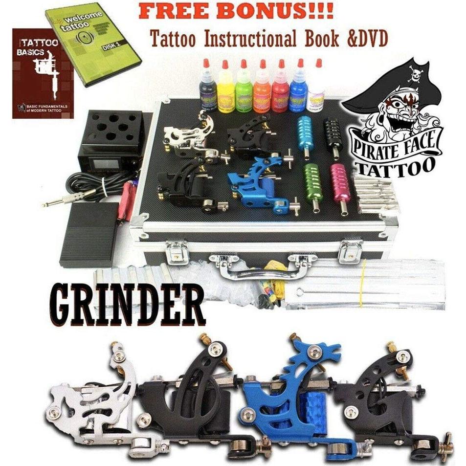 Kit de Tatuaje Pirate Face Tattoo - 4 Máquinas y 7 Tintas