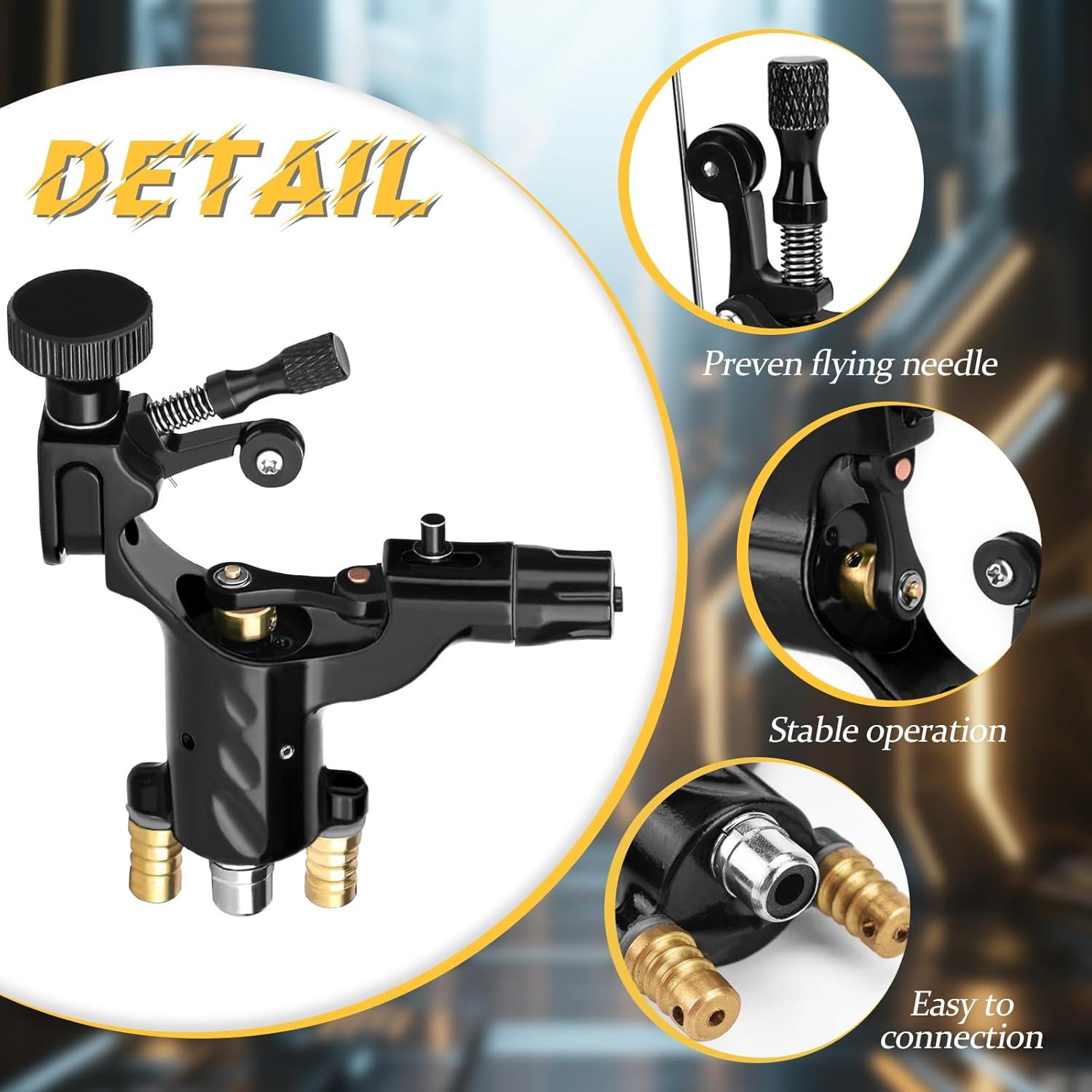 Kit de Tatuaje ATOMUS con Máquina, Agujas y Fuente