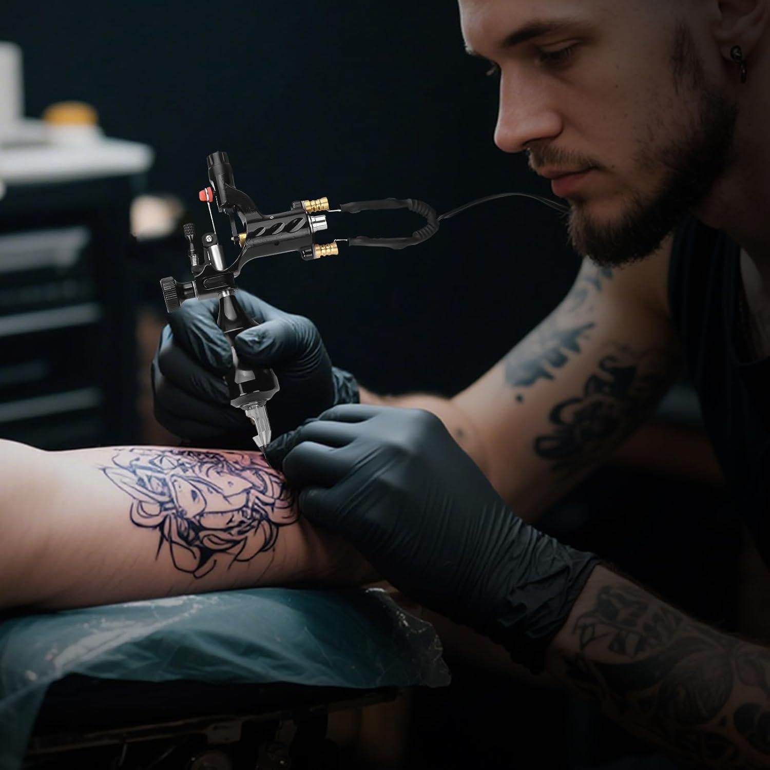 Kit de Tatuaje ATOMUS con Máquina, Agujas y Fuente