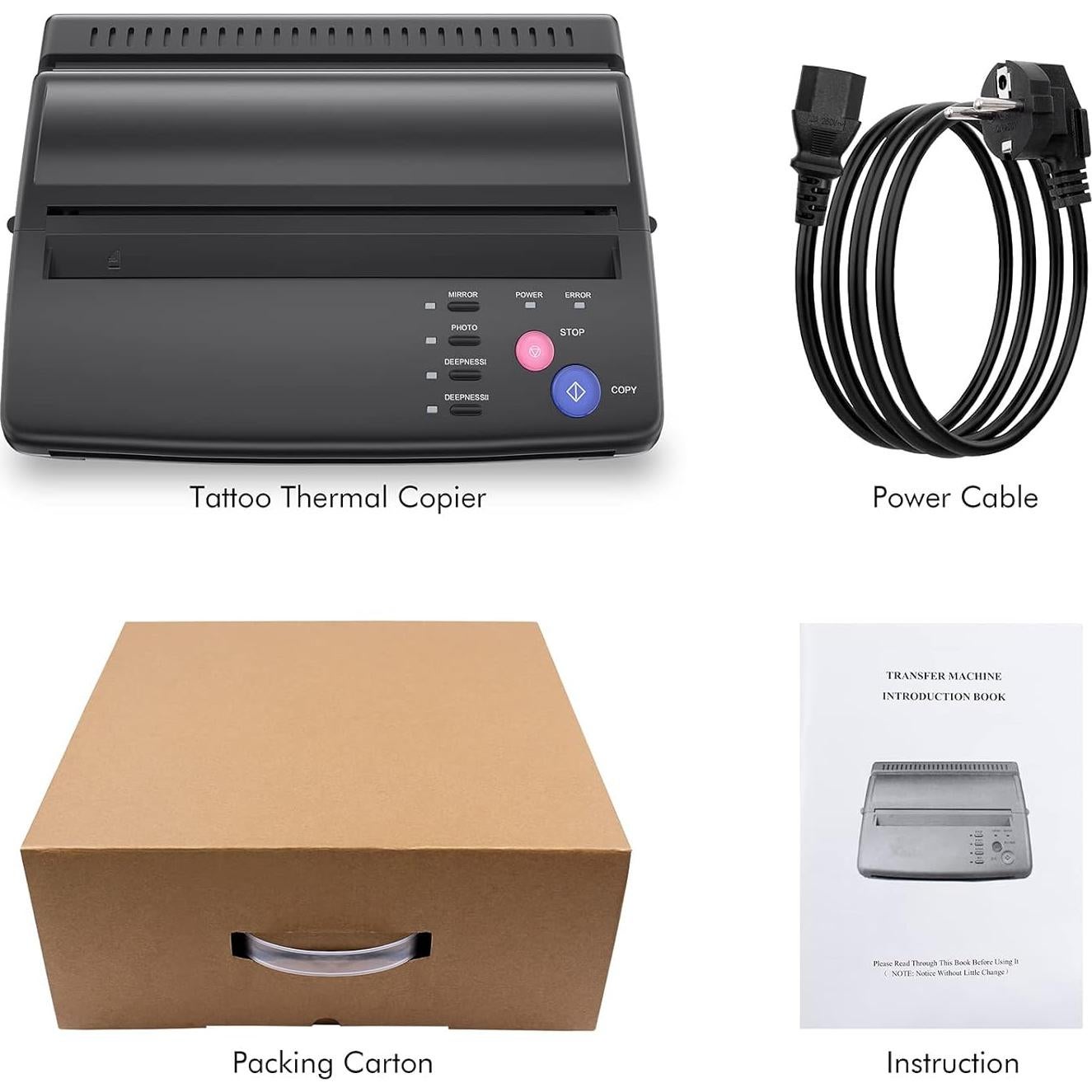 Máquina de Plantillas de Tatuaje TATELF Copiadora Térmica