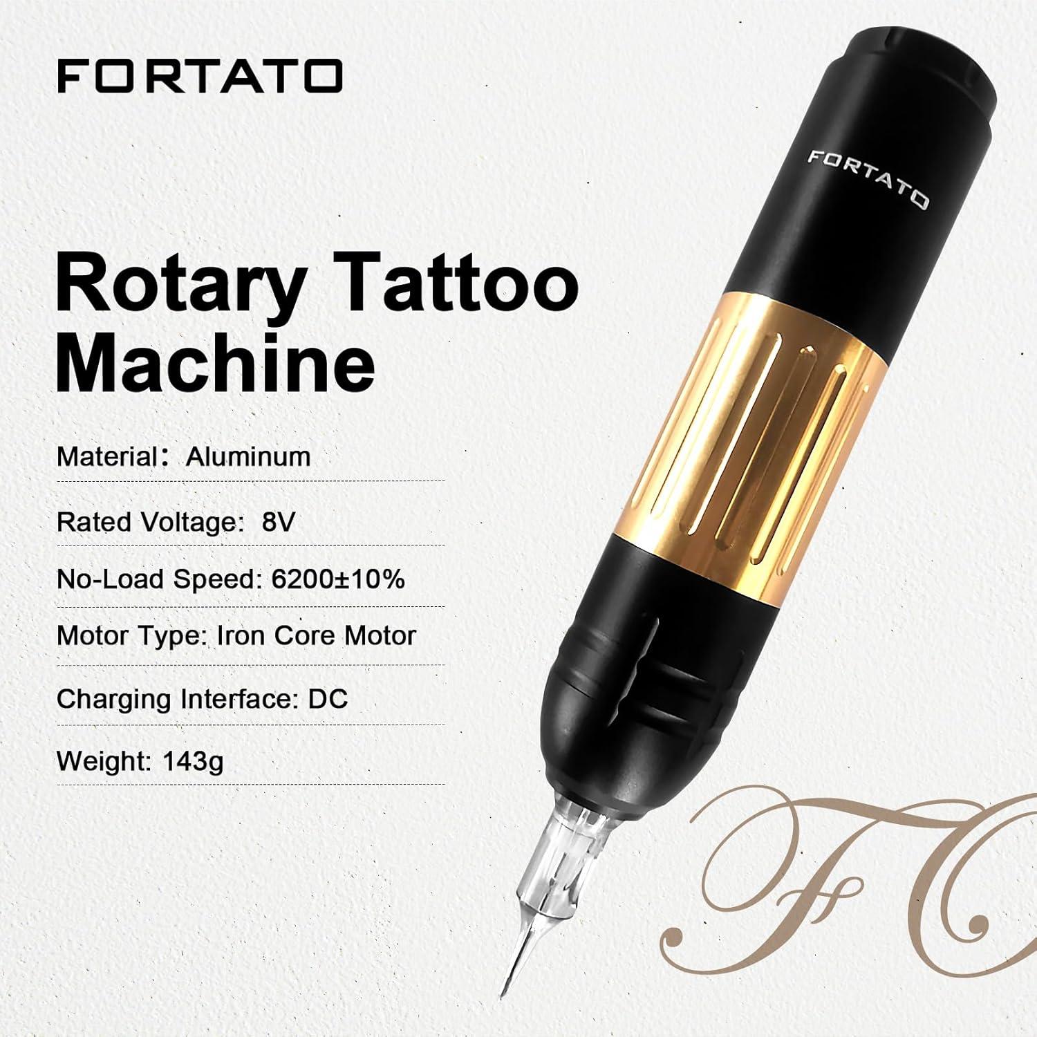 Máquina de Tatuaje FORTATO Profesional 3.5mm 6200RPM Bajo Ruido
