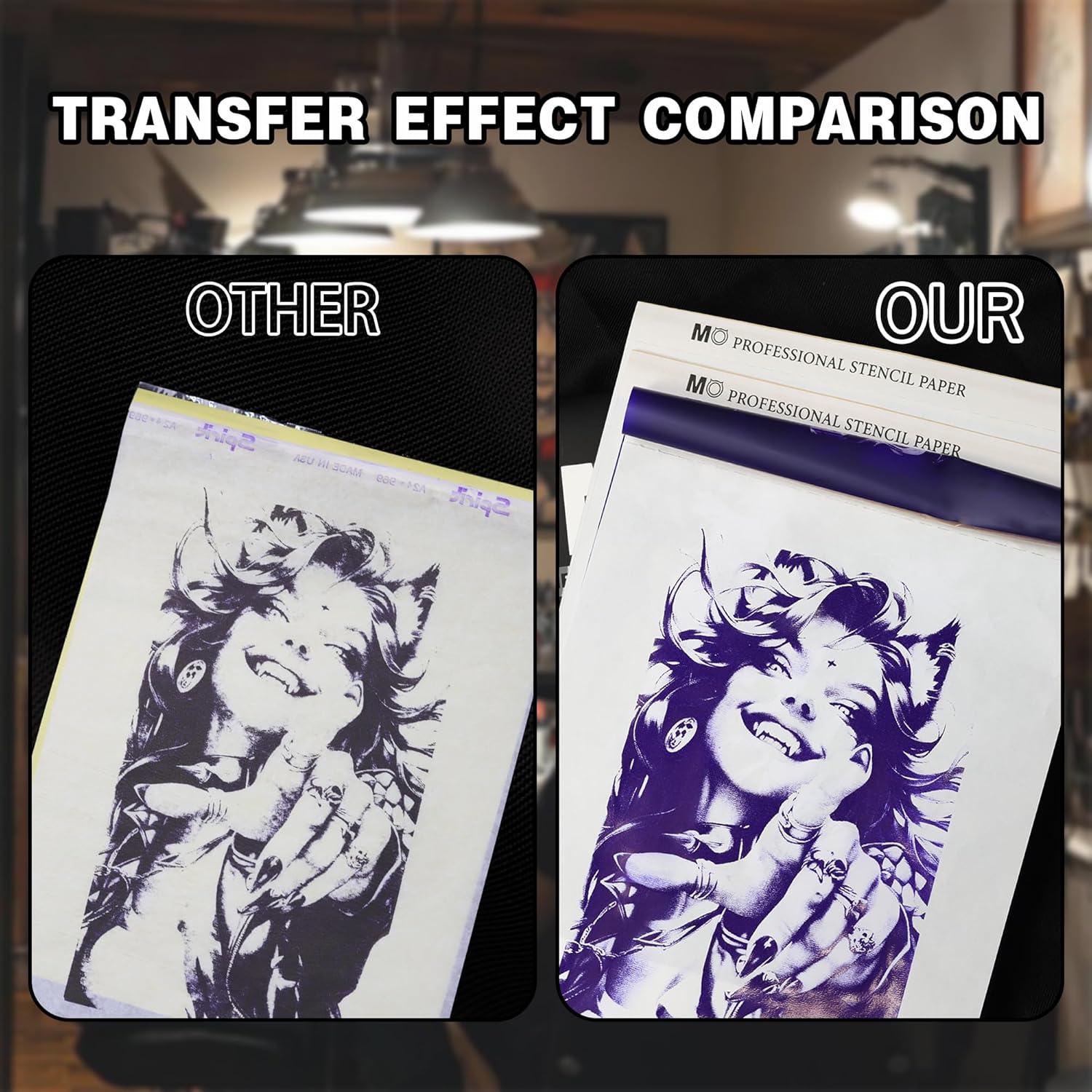 Papel de Transferencia de Tatuaje MO MOLONG 100 Hojas A4