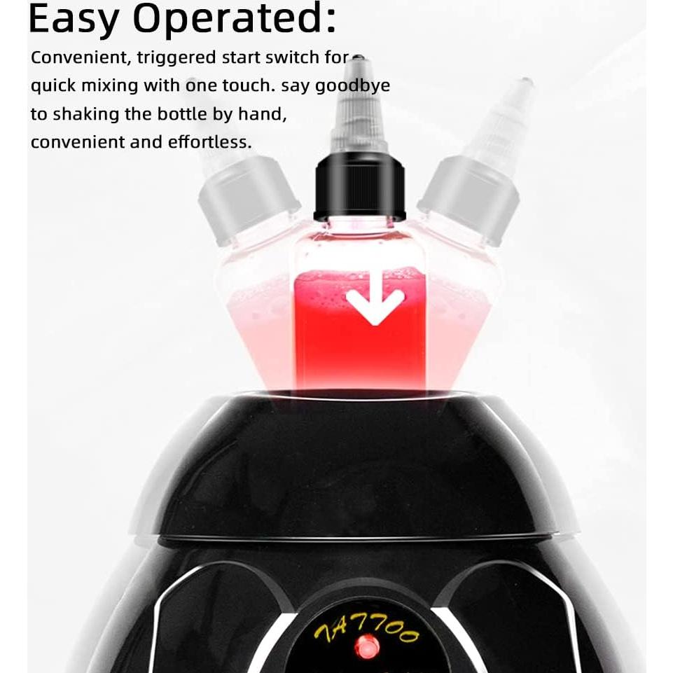 Mezclador de Tinta Tookie 5200RPM para Tatuajes Negro