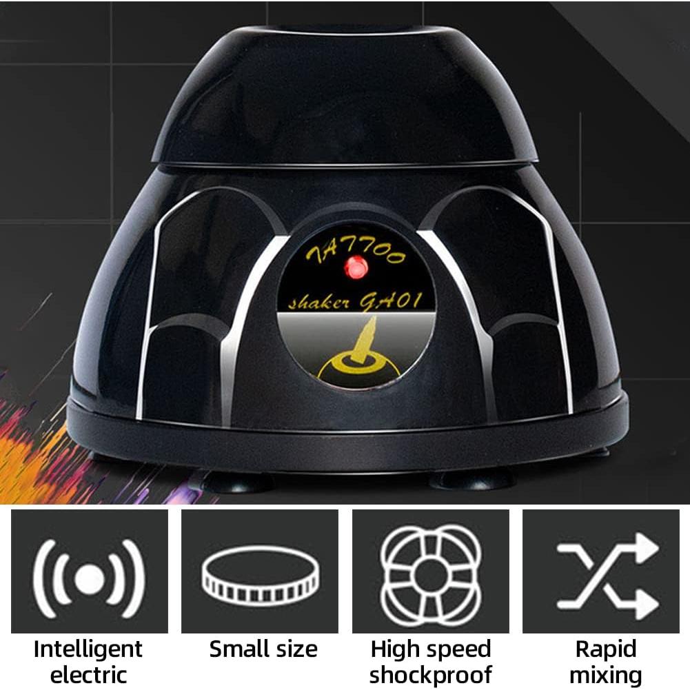 Mezclador de Tinta Tookie 5200RPM para Tatuajes Negro