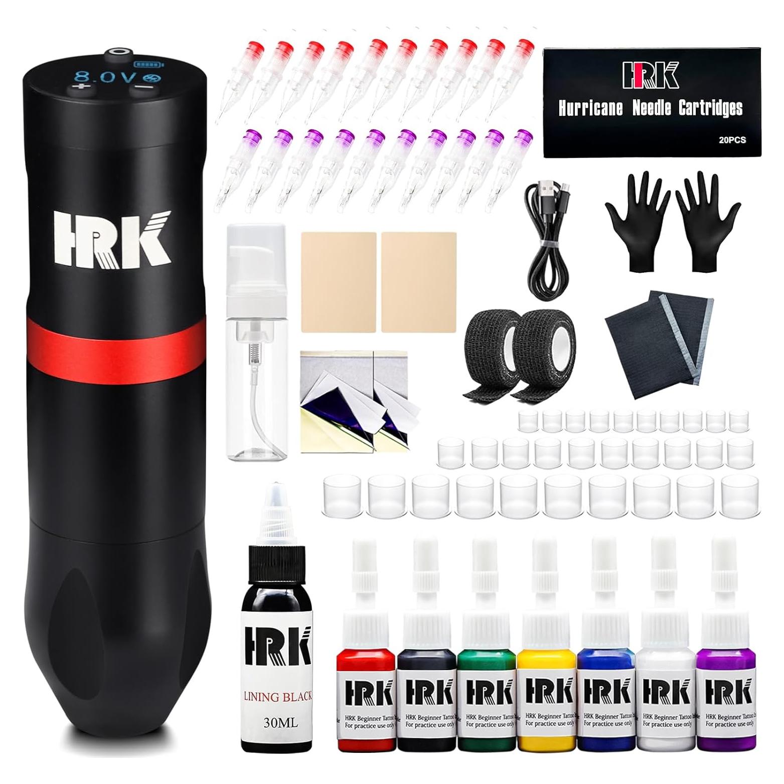 Kit de Pluma de Tatuaje MO MOLONG Inalámbrica 20 Agujas