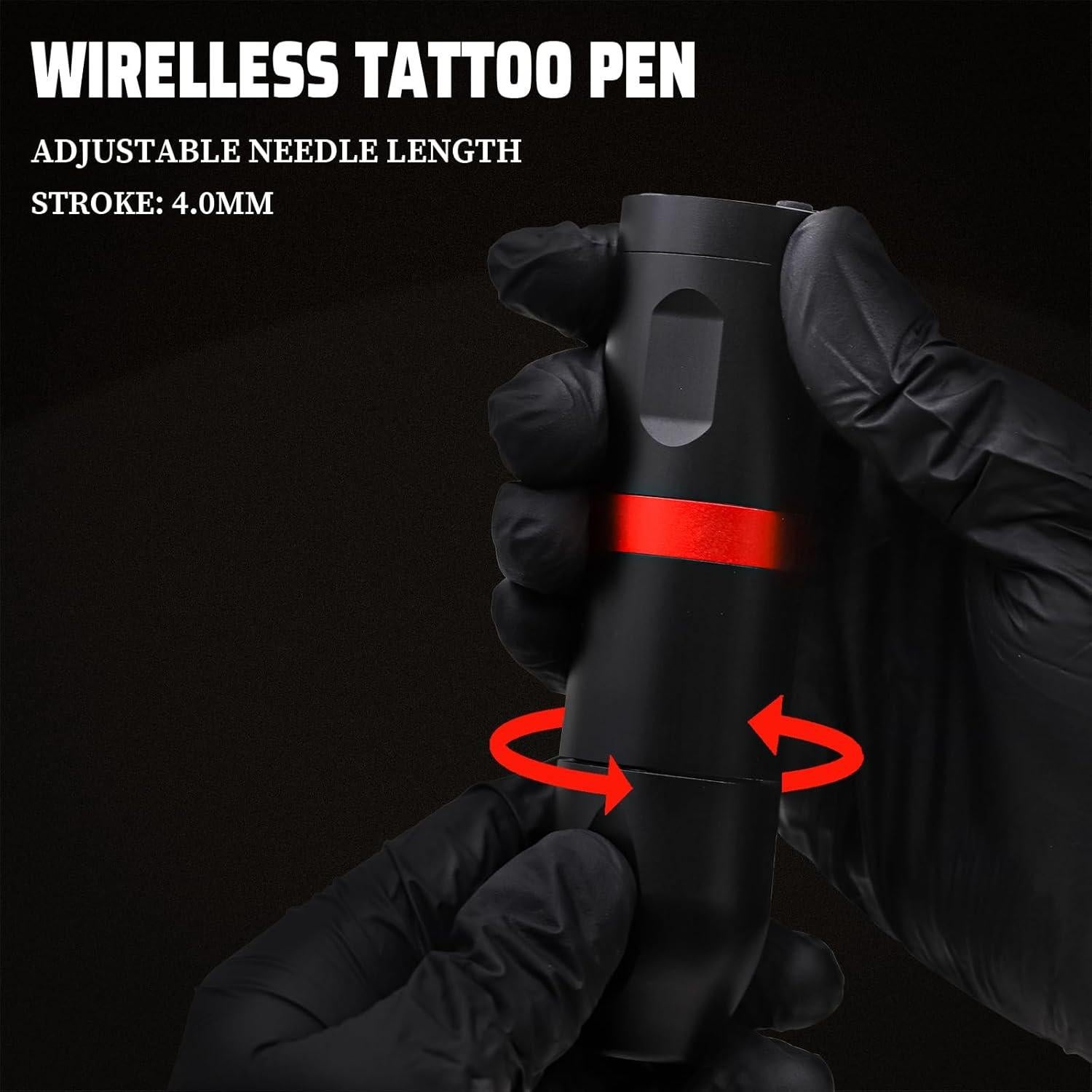 Kit de Pluma de Tatuaje MO MOLONG Inalámbrica 20 Agujas