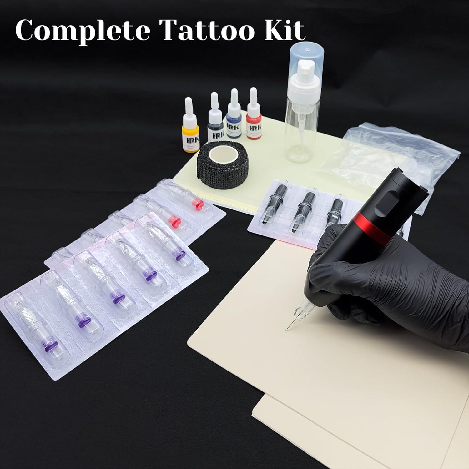 Kit de Pluma de Tatuaje MO MOLONG Inalámbrica 20 Agujas