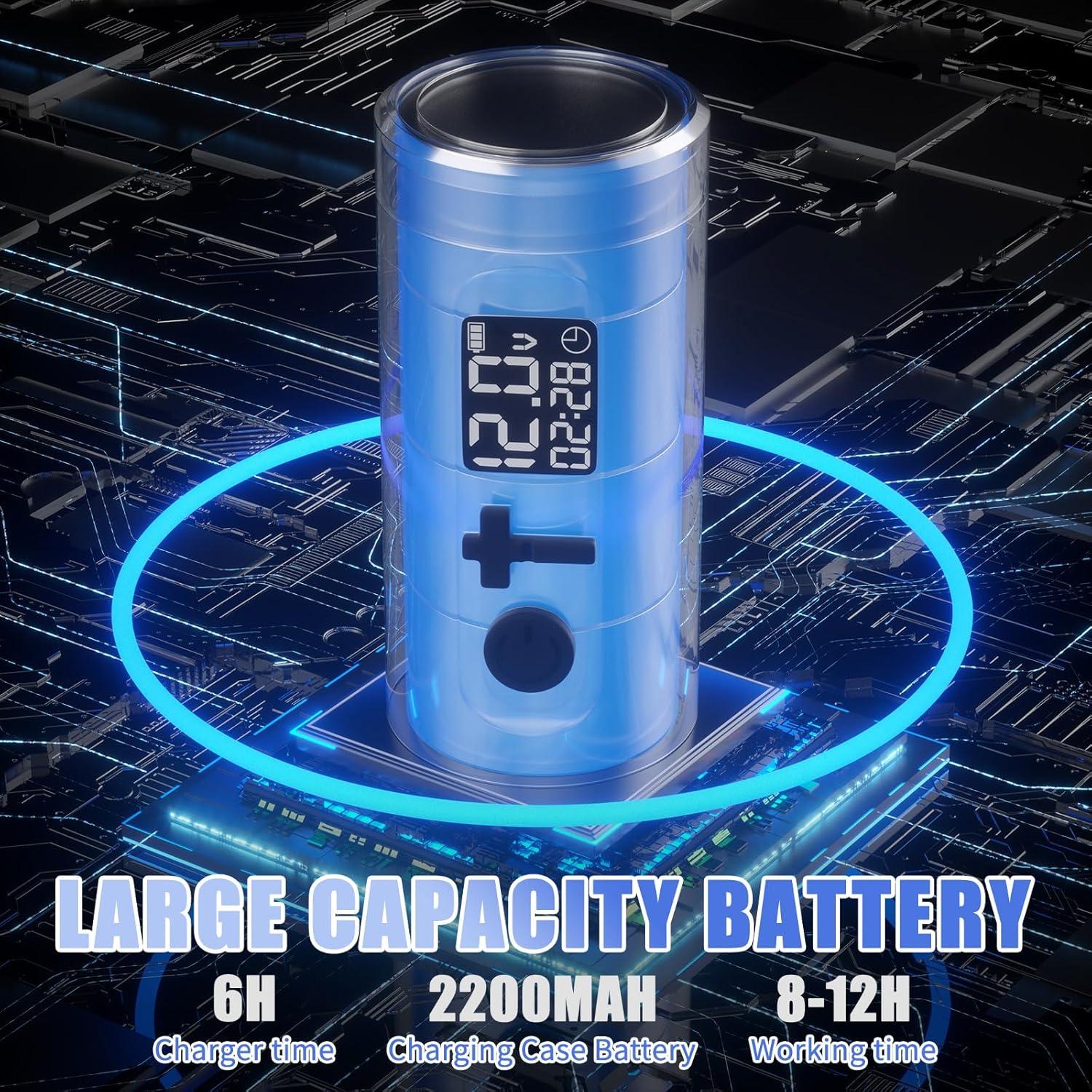 Kit de Tatuaje Inalámbrico INKCHUM con 2 Baterías 2200mAh