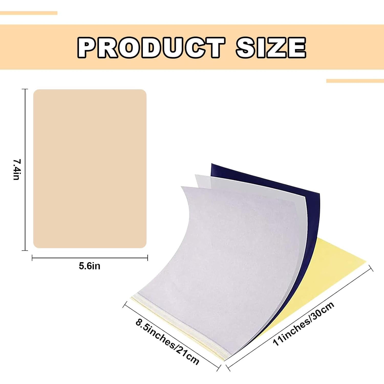 Kit de Pieles de Tatuaje Jconly - 10 Piezas Silicona + 25 Papeles