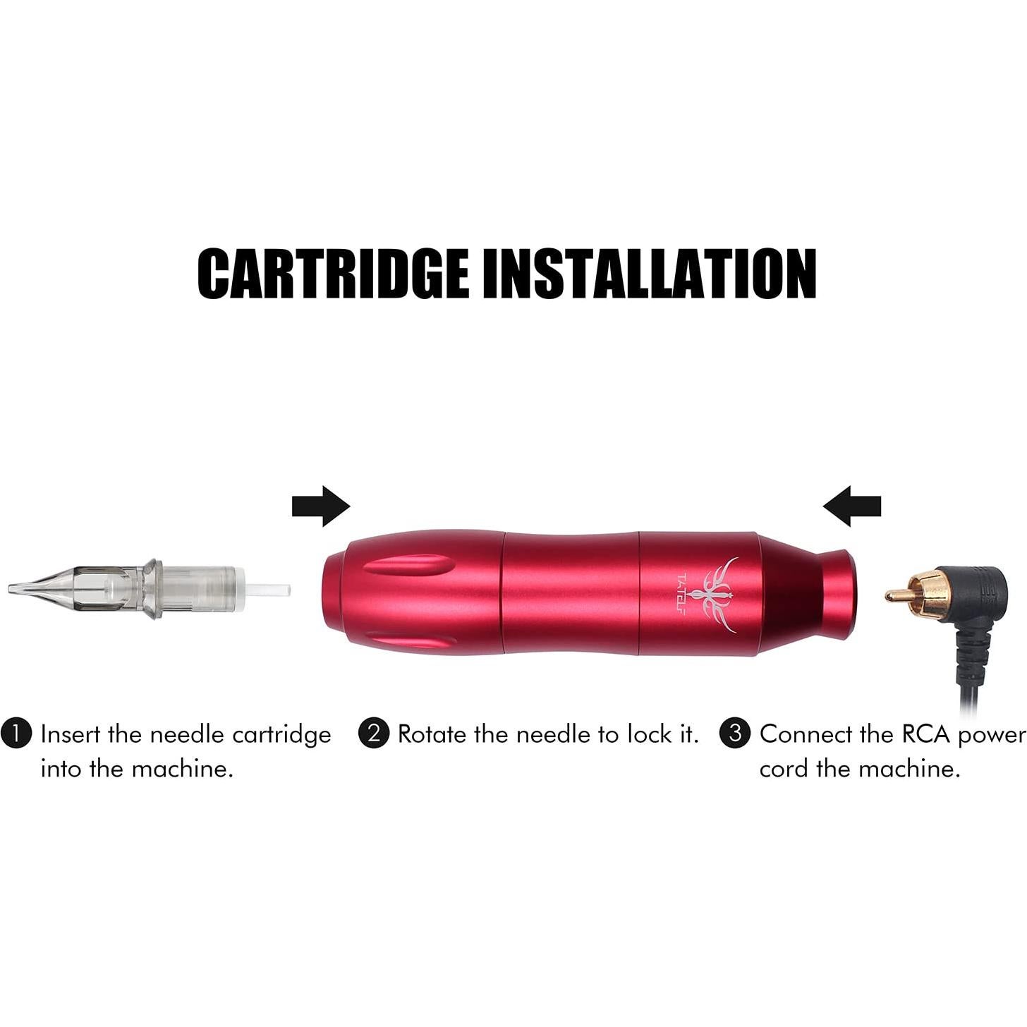 Kit de Tatuaje TATELF Profesional Completo 40 Agujas 21 Tintas