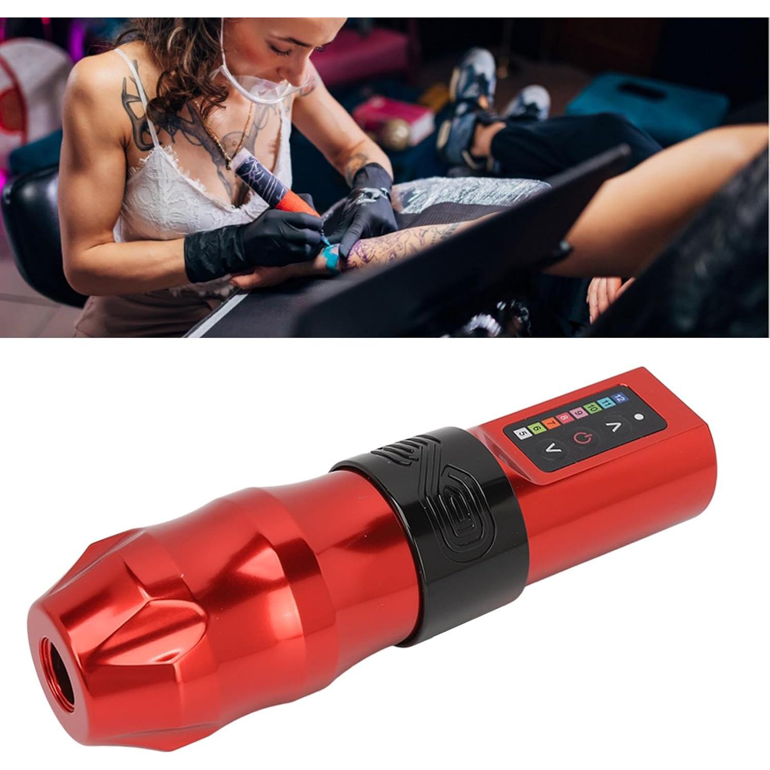 Máquina de Tatuaje NSXAYIWE Inalámbrica 10000RPM 2400mAh