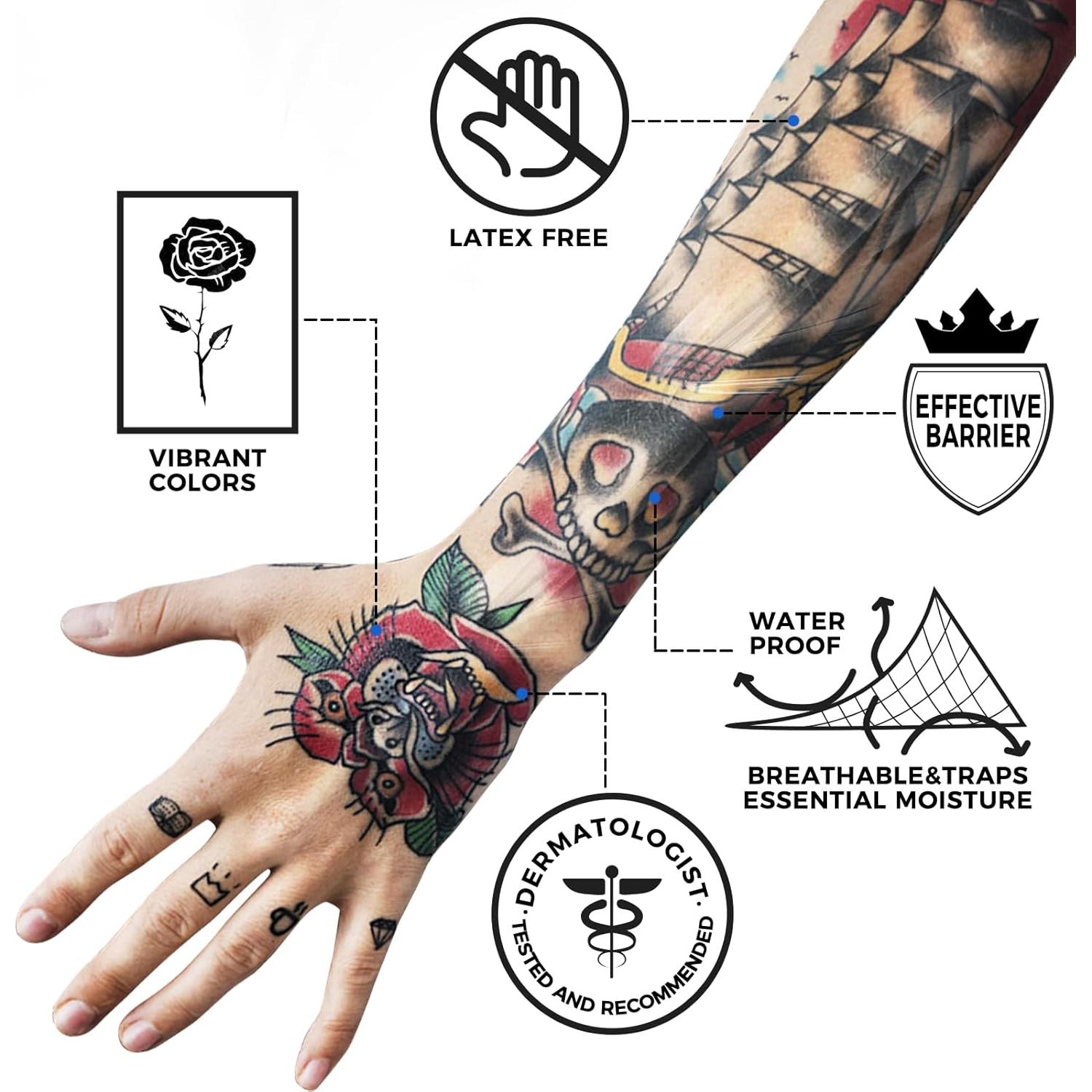 Vendajes Impermeables BFONS para Tatuajes 6 cm x 4 m 4 Rollos