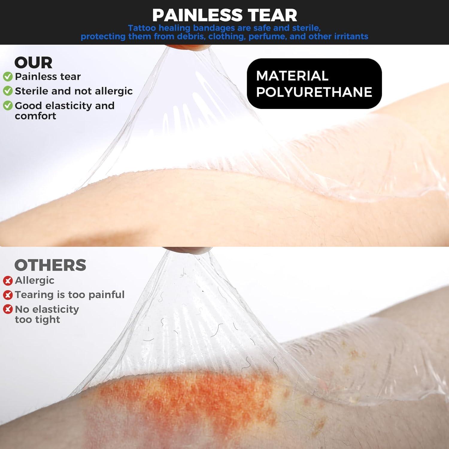 Vendajes Impermeables BFONS para Tatuajes 6 cm x 4 m 4 Rollos