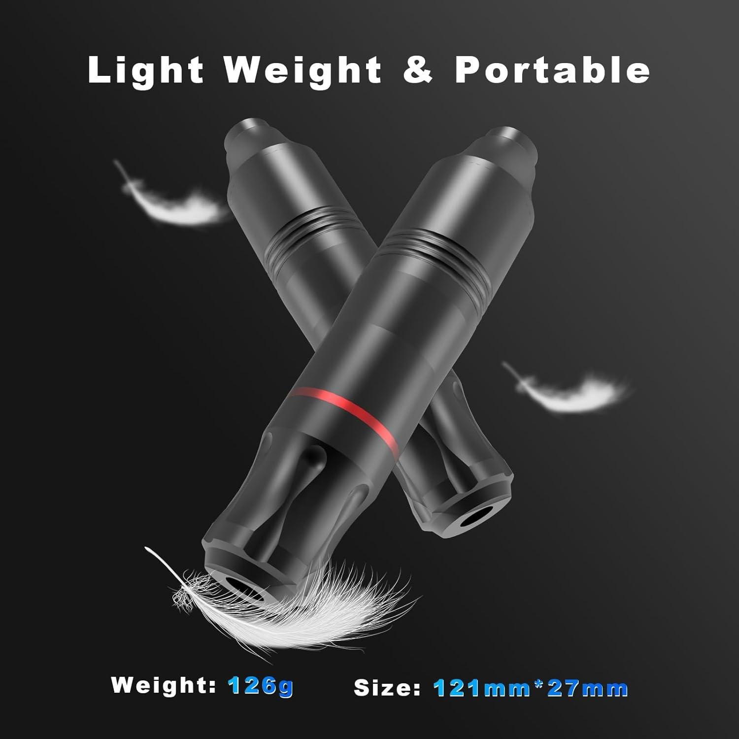 Kit de Tatuaje Rotativa Peslief con 10 Agujas y Tintas