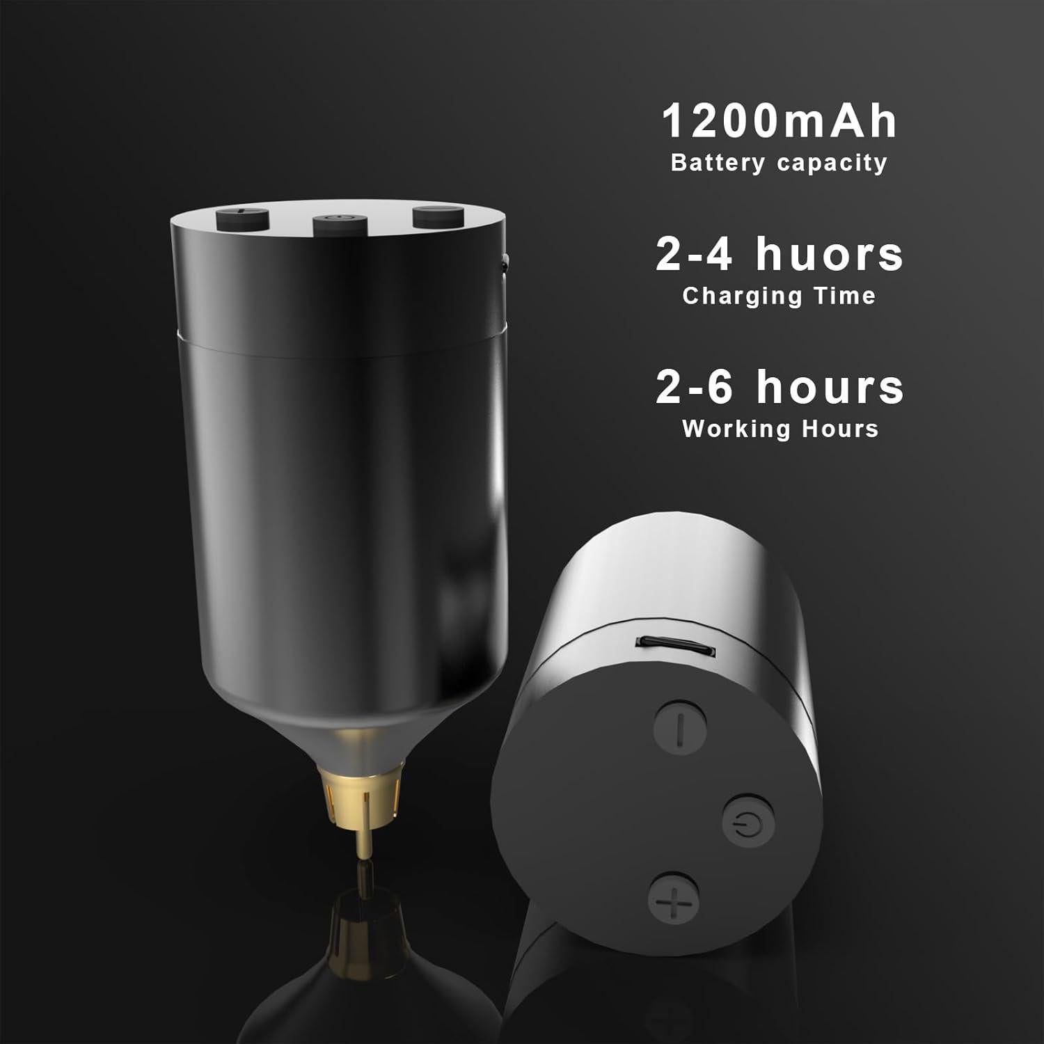 Kit de Tatuaje Rotativa Peslief con 10 Agujas y Tintas