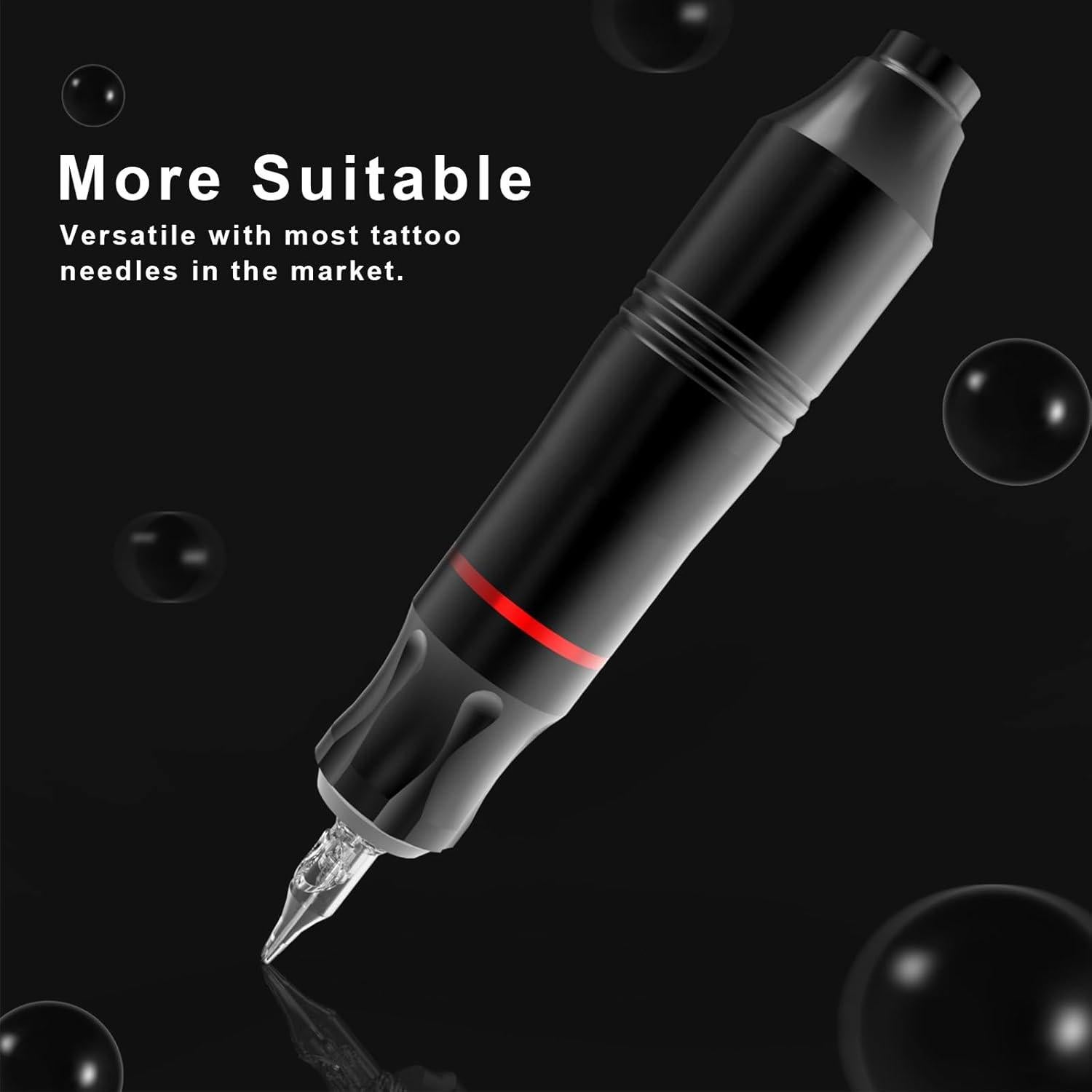 Kit de Tatuaje Rotativa Peslief con 10 Agujas y Tintas