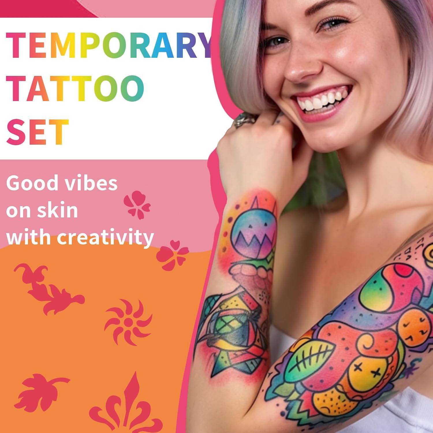 Set de Marcadores de Tatuajes Temporales SUSIKEKI 15 Colores