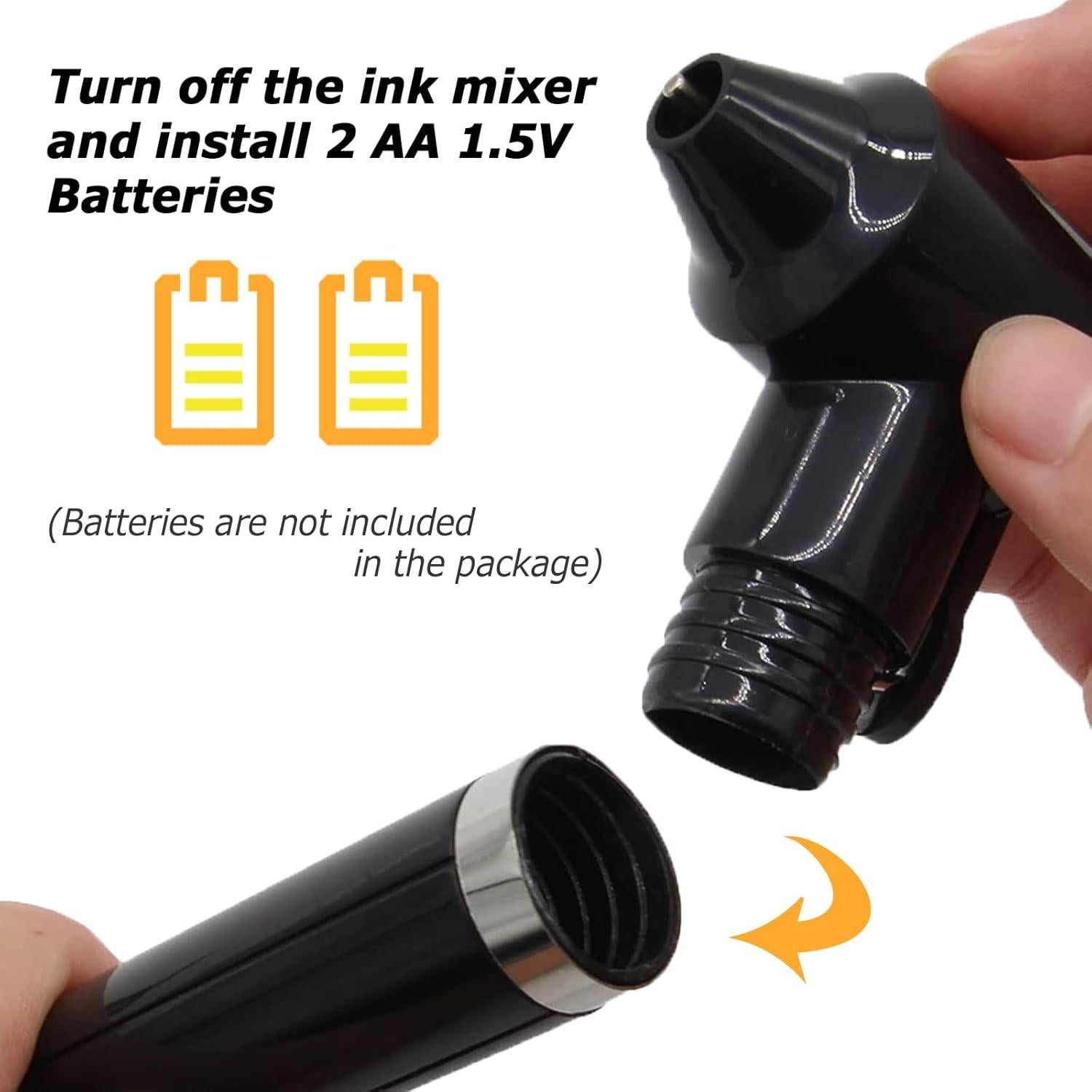 Mezclador de Tinta TONBAO Eléctrico con 50 Palitos y Tapas