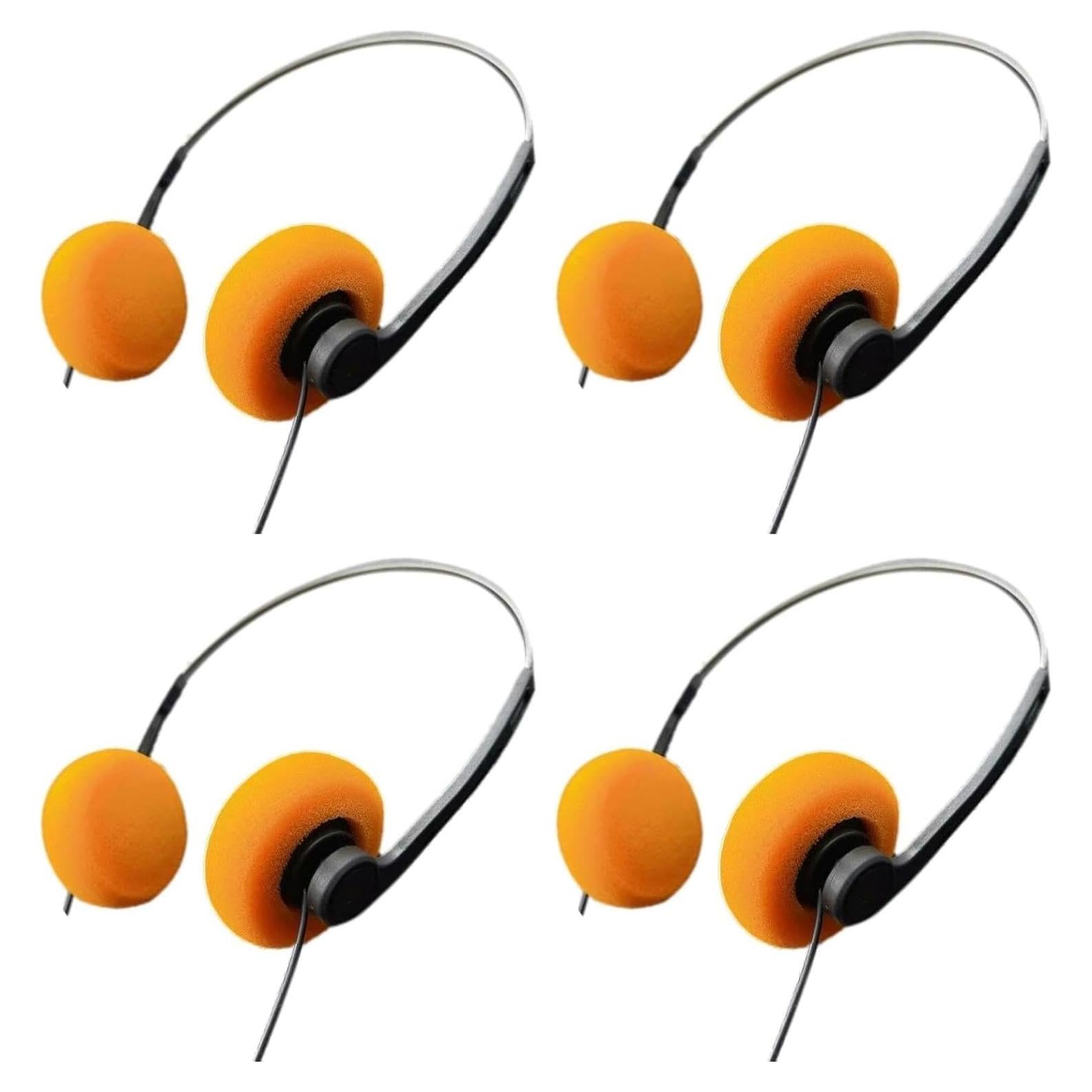 Auriculares Retro Naranja Jinshining Sobre La Oreja Hi-Fi