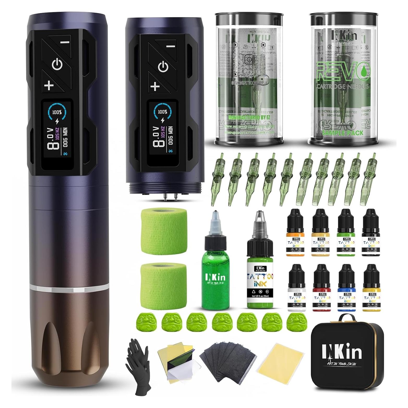 Kit de Tatuaje INKin CL4 Inalámbrico 2 Baterías 1800mAh