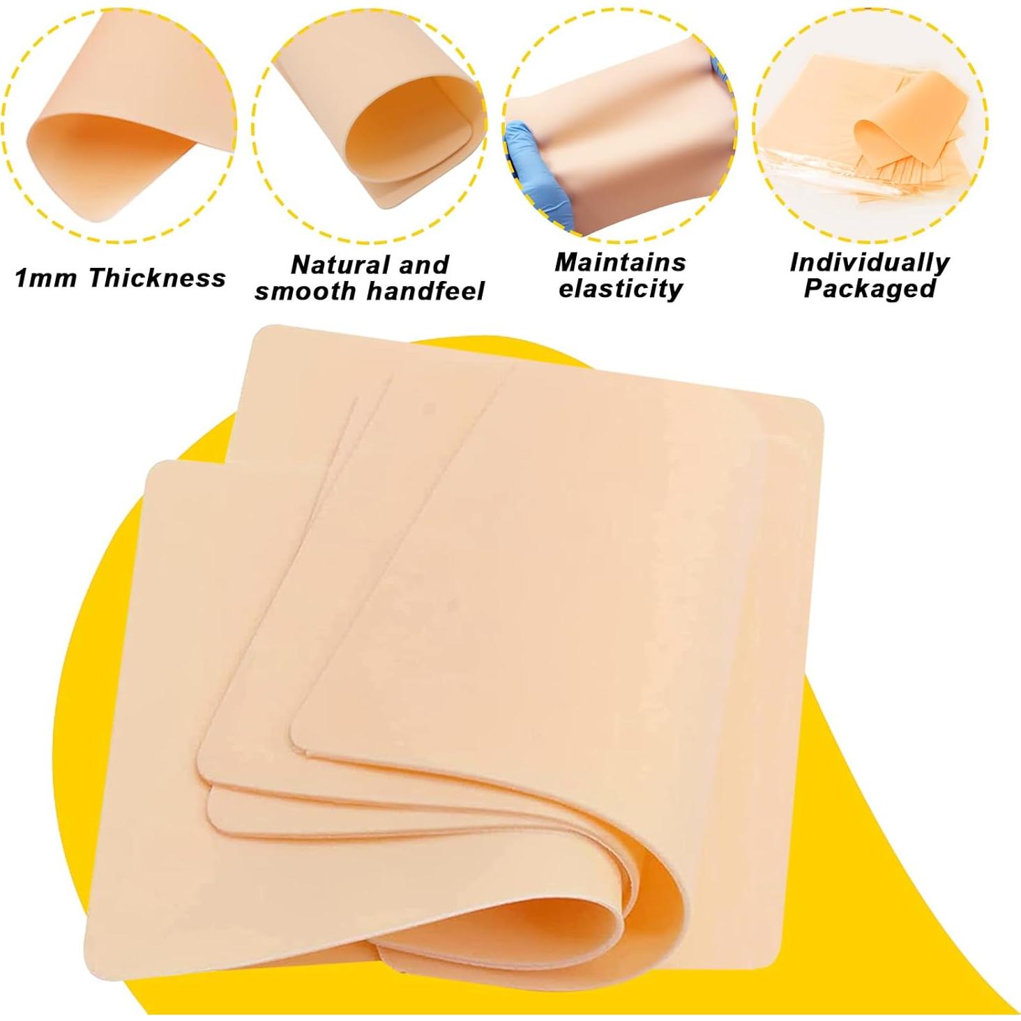 Piel de Práctica de Tatuaje Romlon 20Pcs 23x15cm Doble Cara