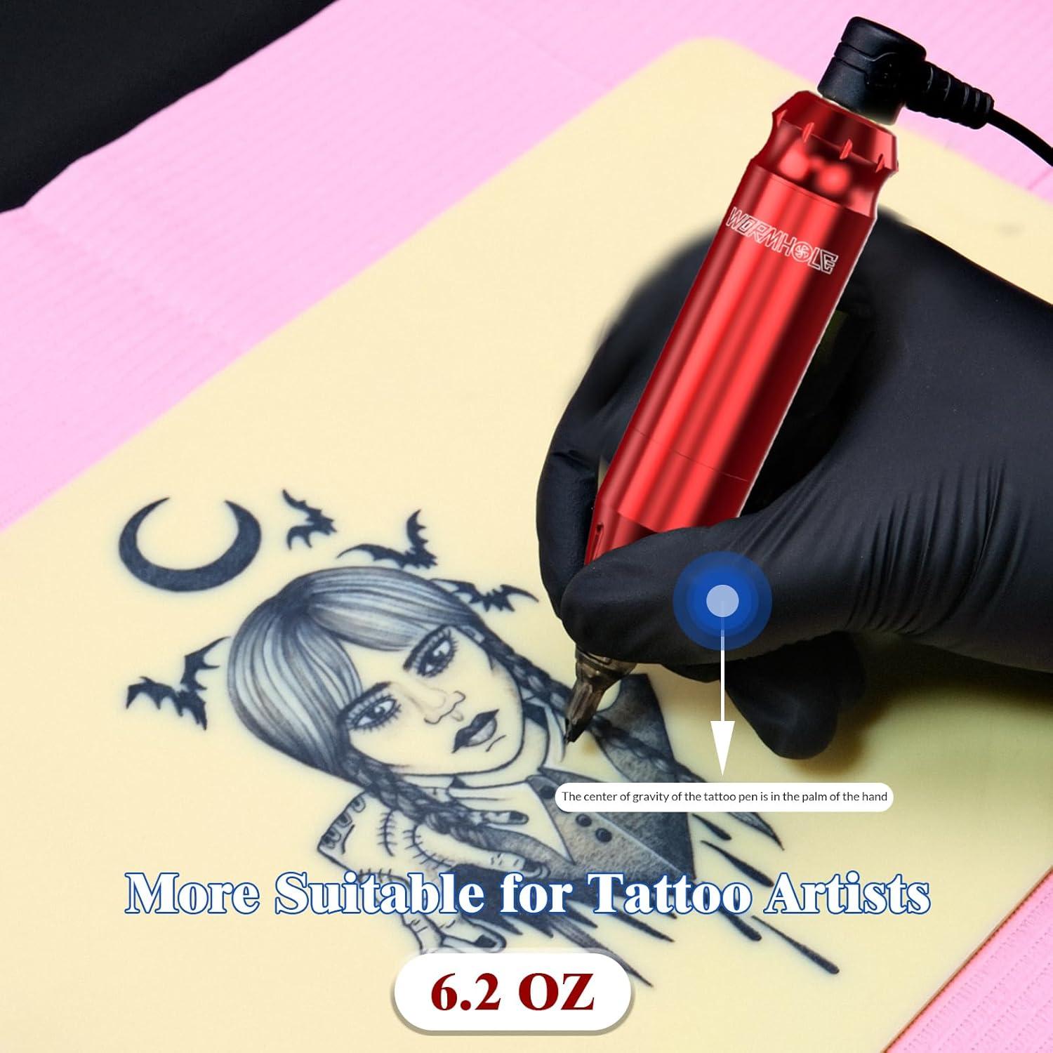 Kit de Tatuaje Wormhole WTK212 con 20 Agujas y Tintas