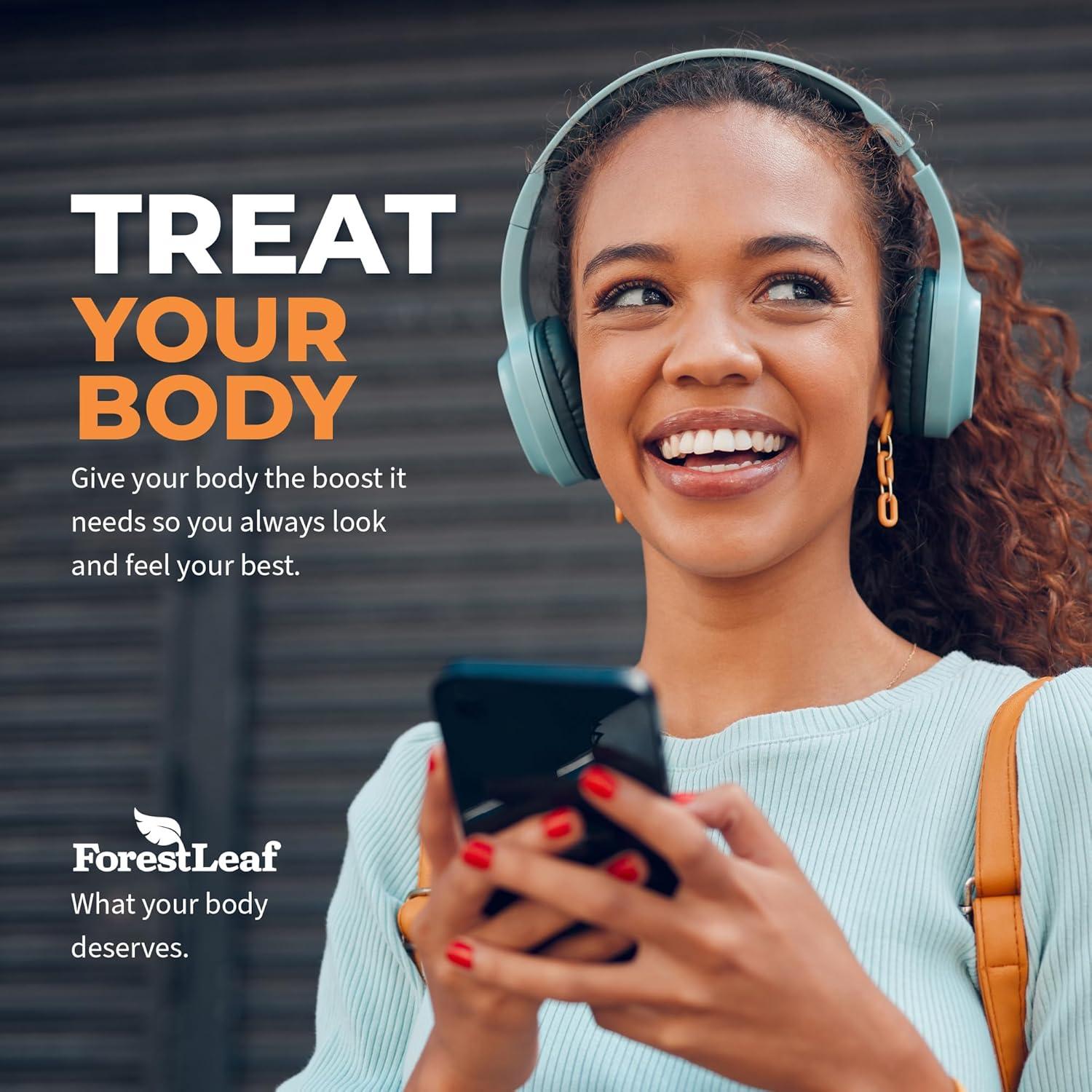 Píldoras de Colágeno Múltiple ForestLeaf 120 Caps con Ácido Hialurónico y Vitamina C