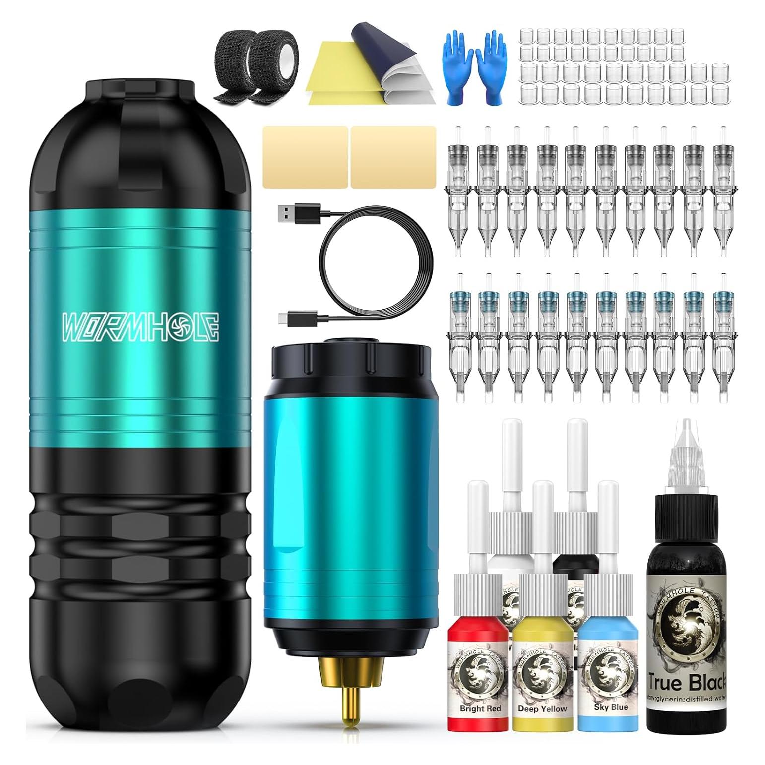 Kit de Tatuaje Inalámbrico Wormhole WTK269 Completo