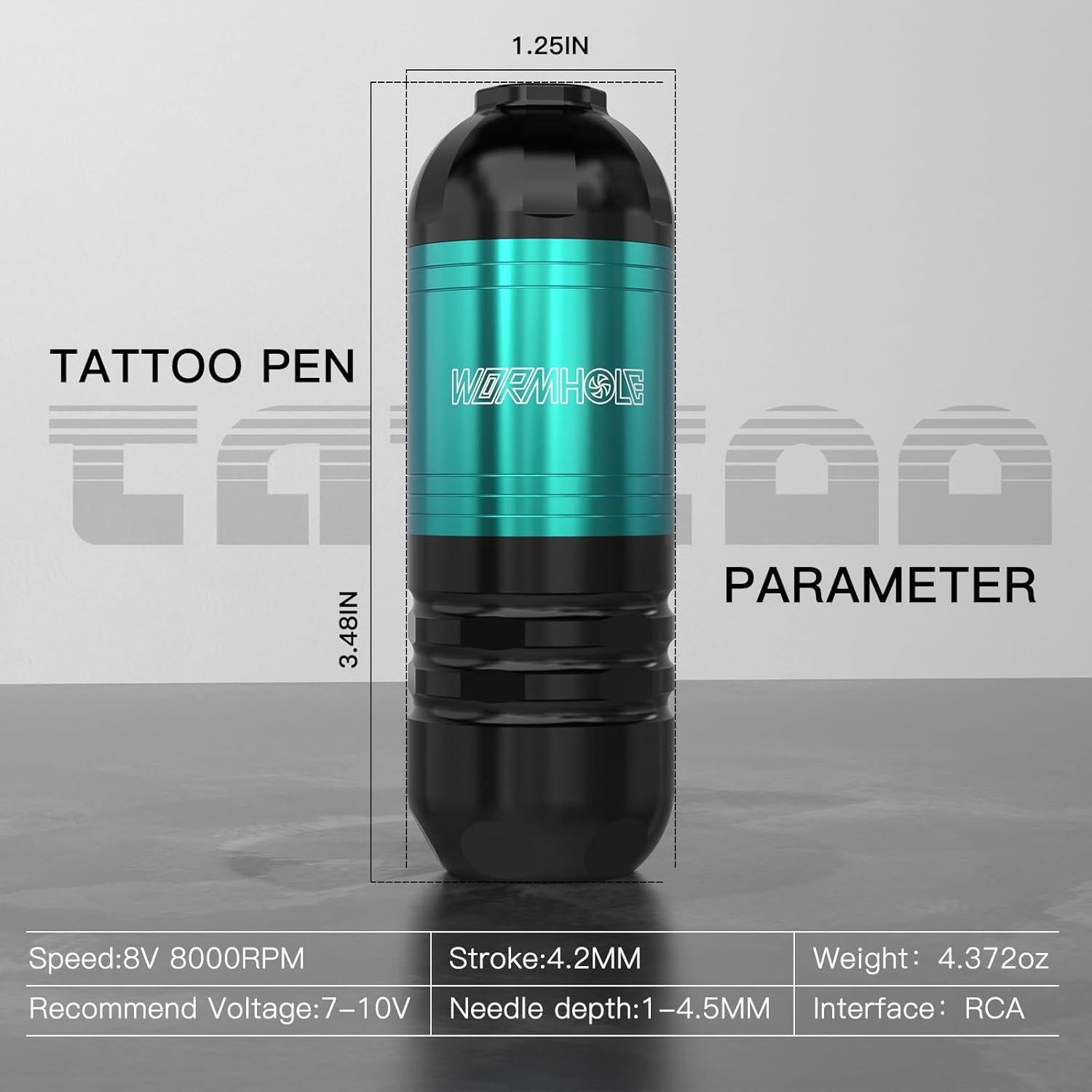 Kit de Tatuaje Inalámbrico Wormhole WTK269 Completo