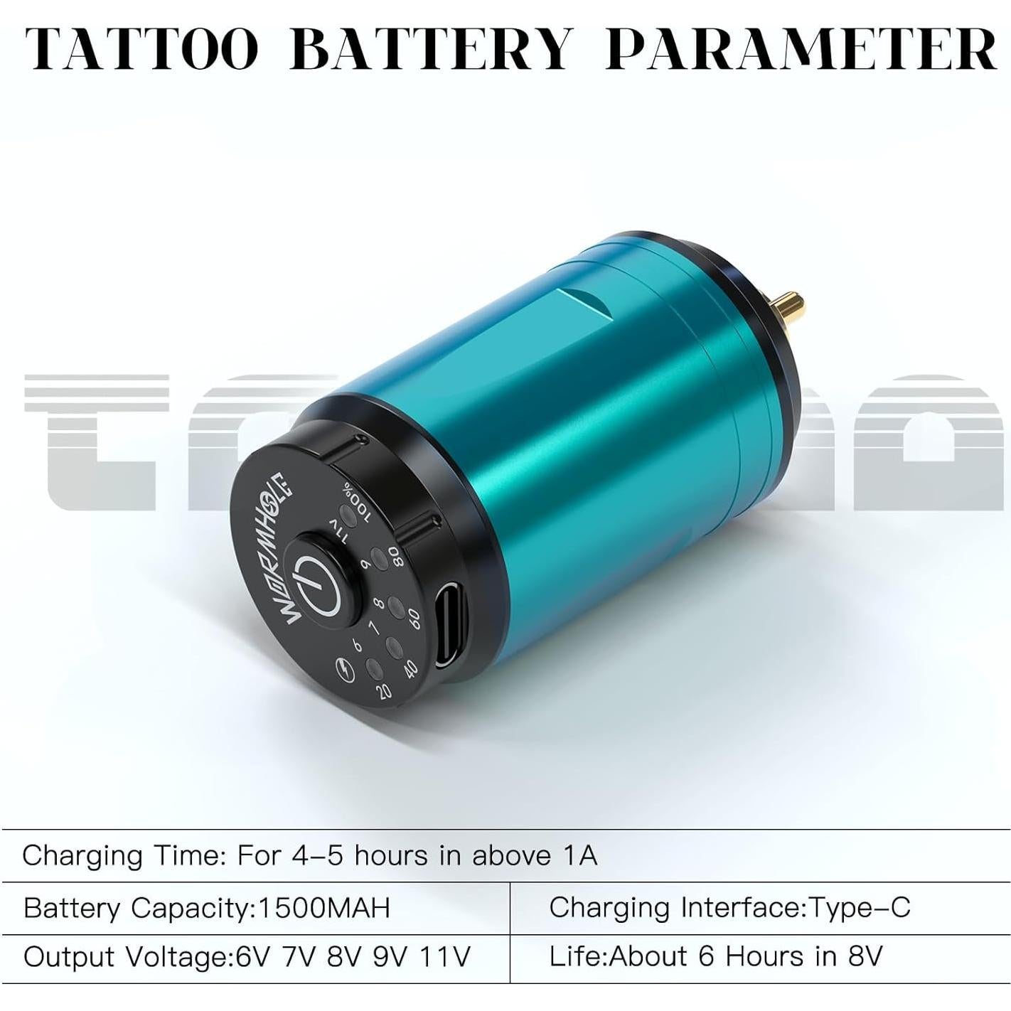 Kit de Tatuaje Inalámbrico Wormhole WTK269 Completo