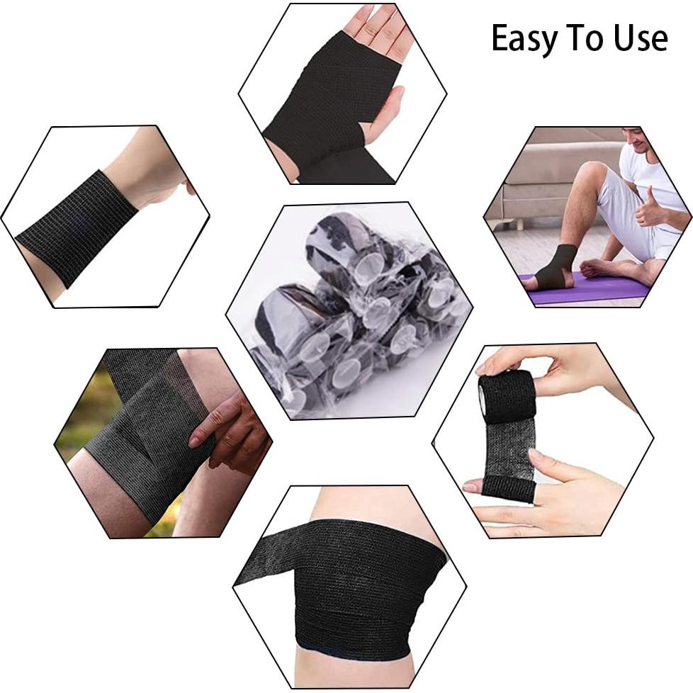 Cinta Vendaje Autoadhesiva 6 Pcs 5,08 cm x 4,57 m para Tatuajes