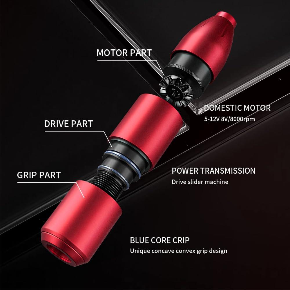 Kit de Tatuaje Nazzor Inalámbrico con 2 Baterías y 20 Agujas