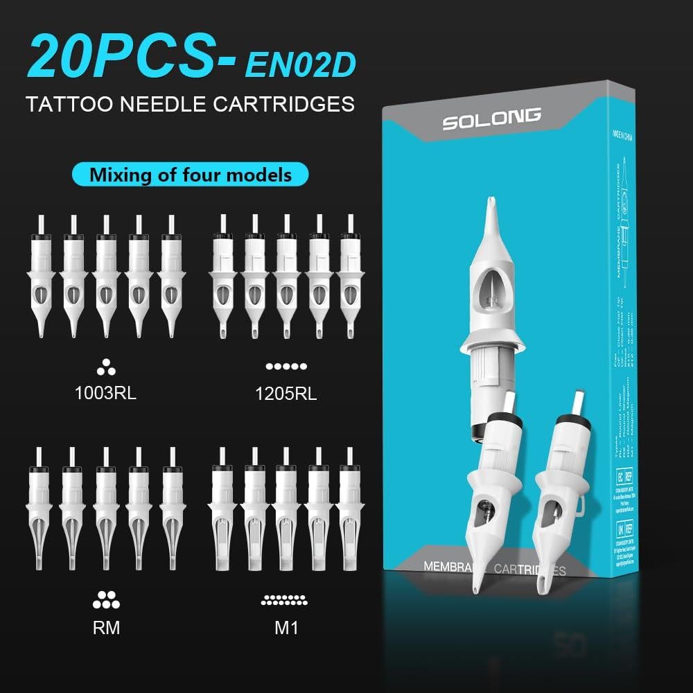 Kit de Tatuaje Nazzor Inalámbrico con 2 Baterías y 20 Agujas