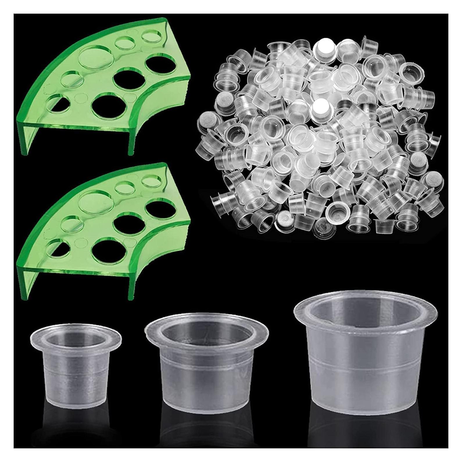 300 Tapas de Tinta para Tatuajes Moricher con Soportes