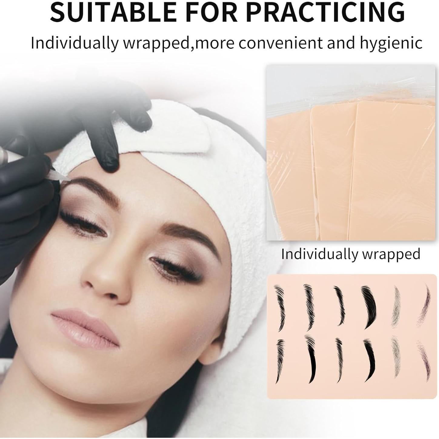 90 Piezas Piel Falsa Tatuajes Jingtian 19x14 cm Doble Cara